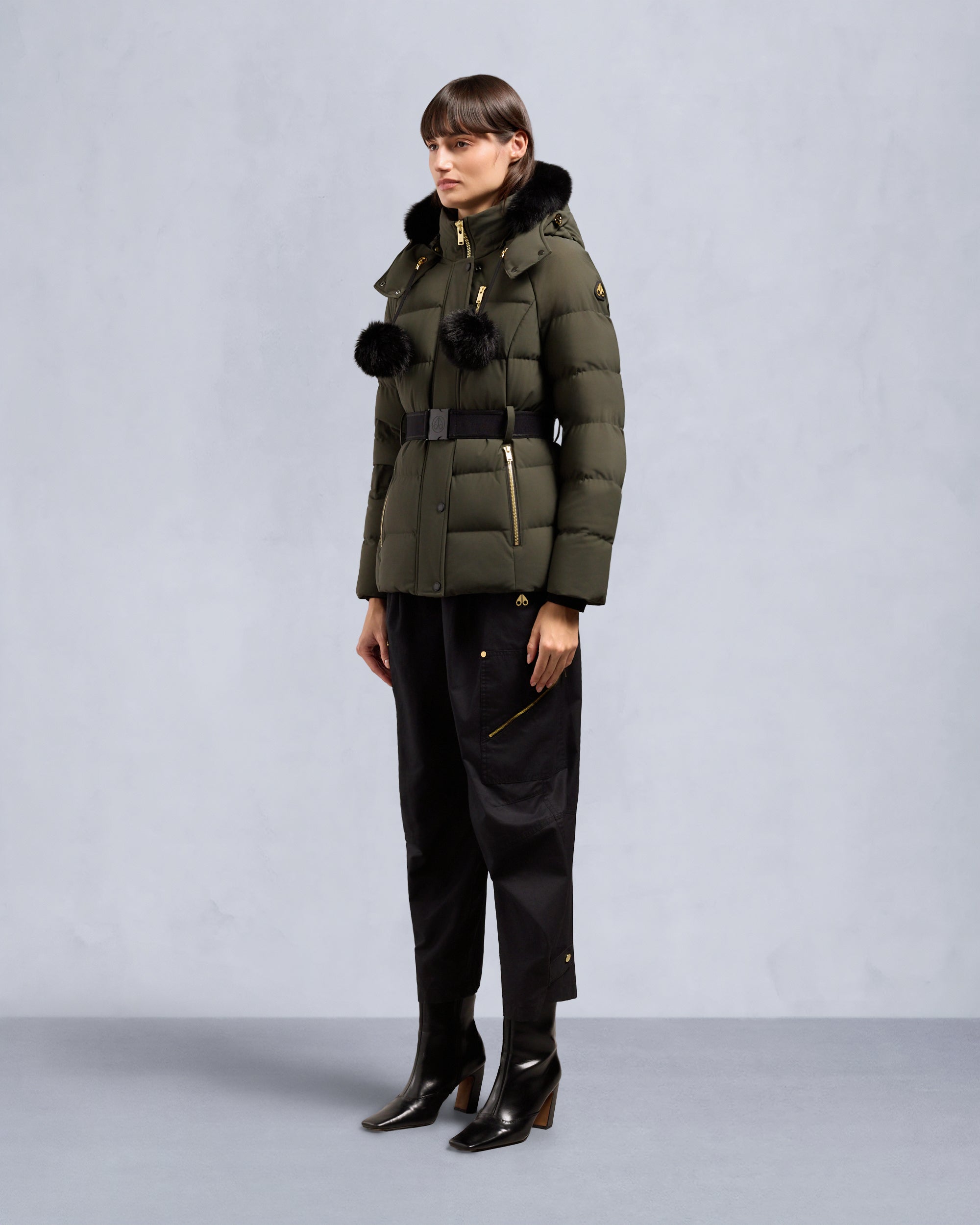 Gold Series Nyluxe Cambria Shearling Trim Jacket | Women | Moose