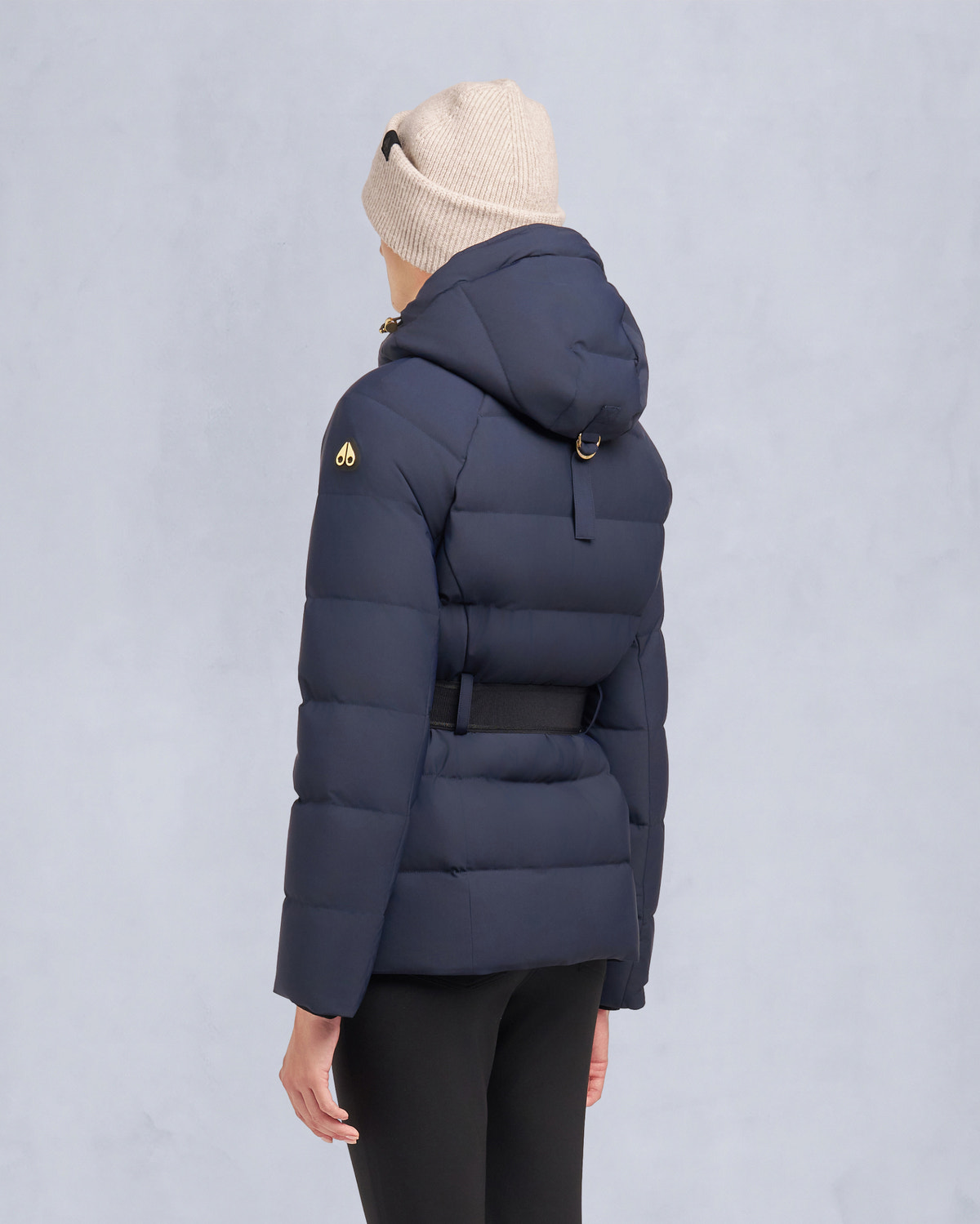 Moose Knuckles - M35LJ132GS - Gold Series Nyluxe Cambria Shearling Jacket - WOMENS - - Back