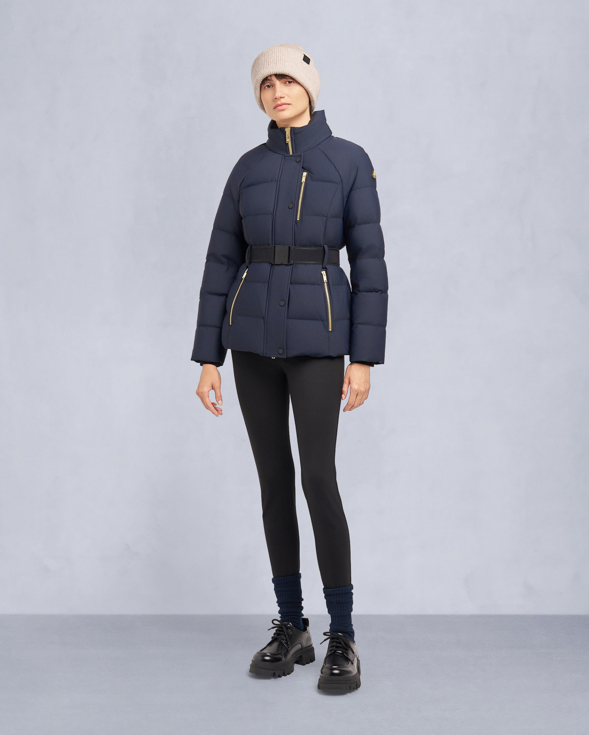 Moose Knuckles - M35LJ132GS - Gold Series Nyluxe Cambria Shearling Jacket - WOMENS - - Detail6