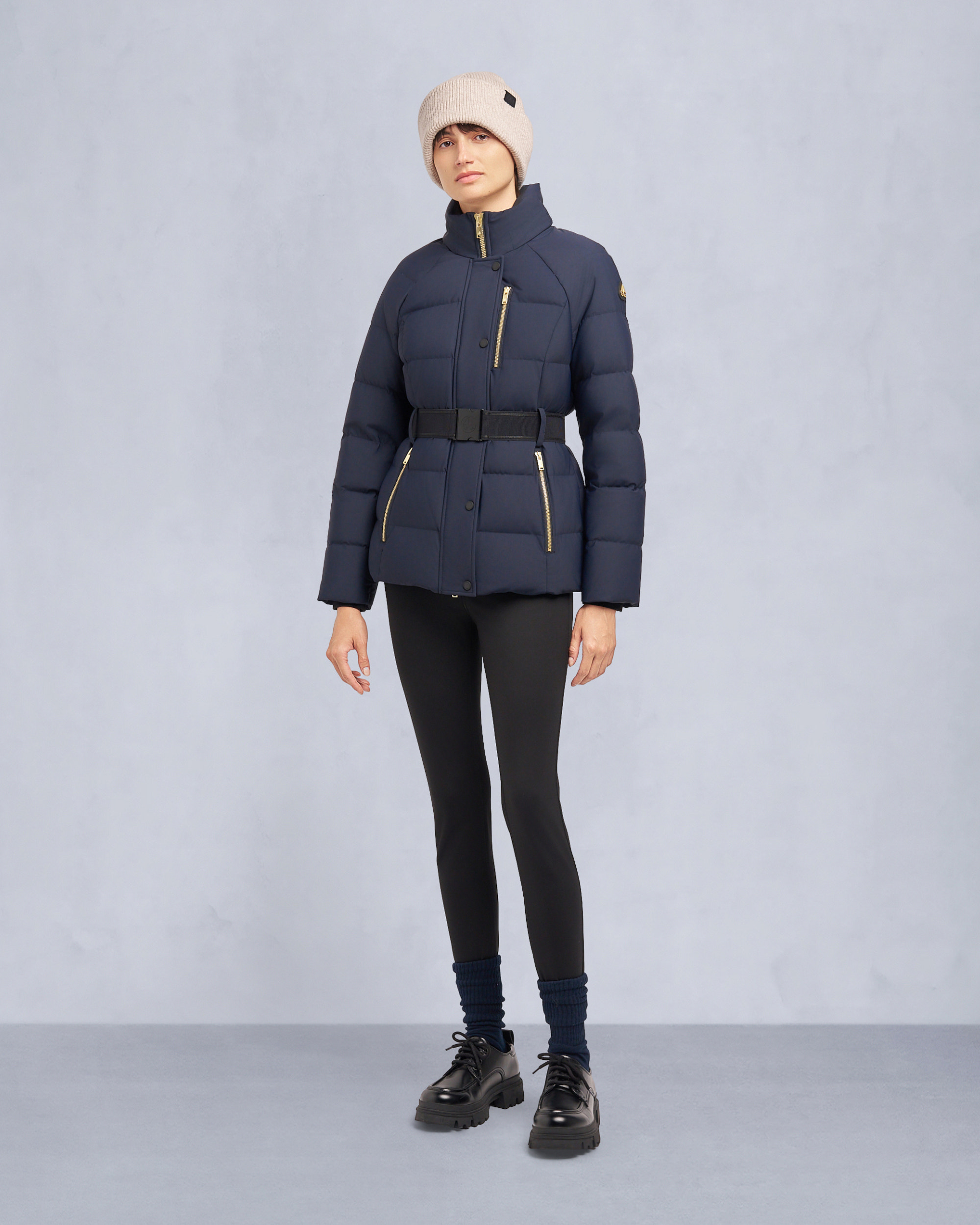 Moose Knuckles - M35LJ132GS - Gold Series Nyluxe Cambria Shearling Trim Jacket - WOMENS - - Detail6