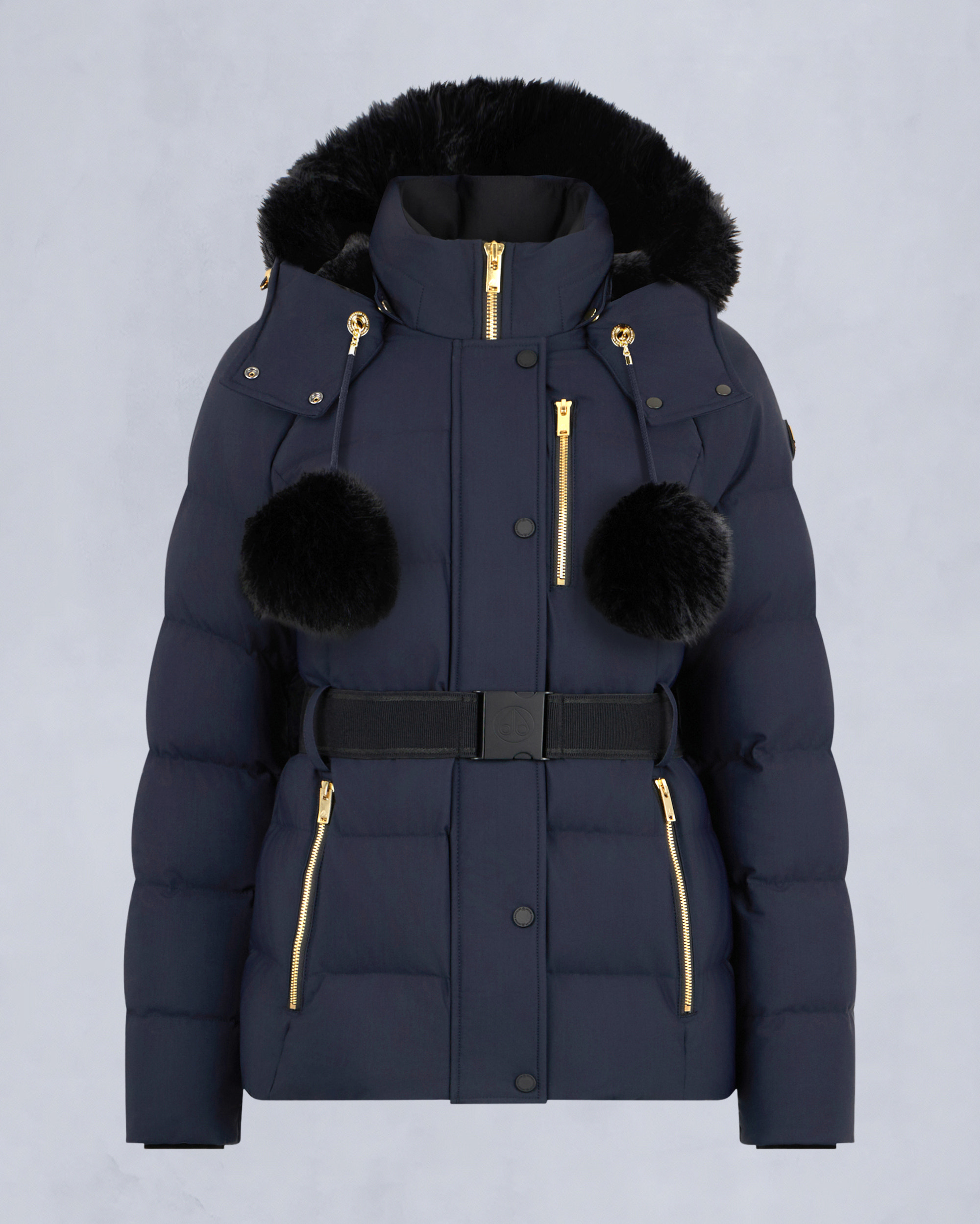 Moose Knuckles - M35LJ132GS - Gold Series Nyluxe Cambria Shearling Trim Jacket - WOMENS - - GM