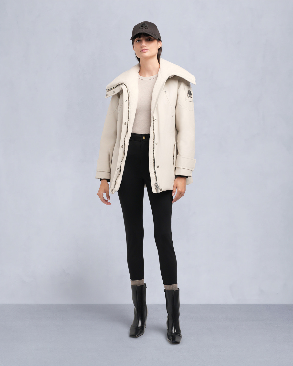 Moose Knuckles - M35LJ133S - Aurora Shearling Jacket - WOMENS - - Front Category