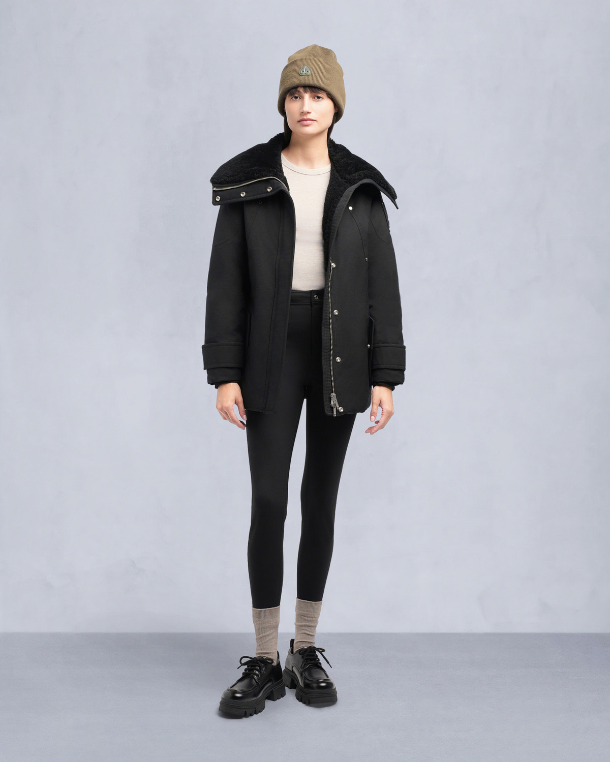 Moose Knuckles - M35LJ133S - Aurora Shearling Jacket - WOMENS - - Front Category
