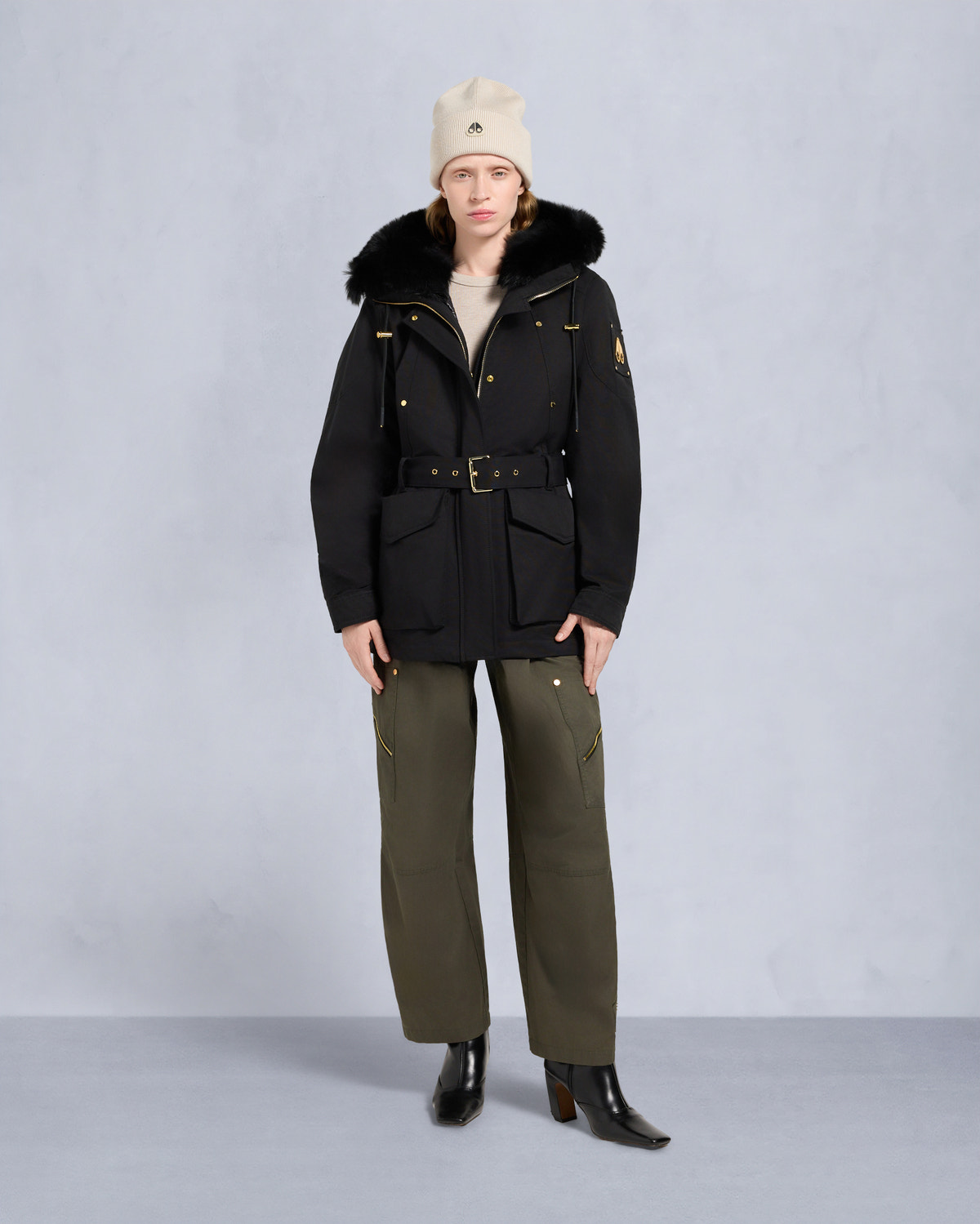 Moose Knuckles - M35LJ152GS - Gold Series Nova Shearling Trim 3Q Jacket - WOMENS - - Front Category