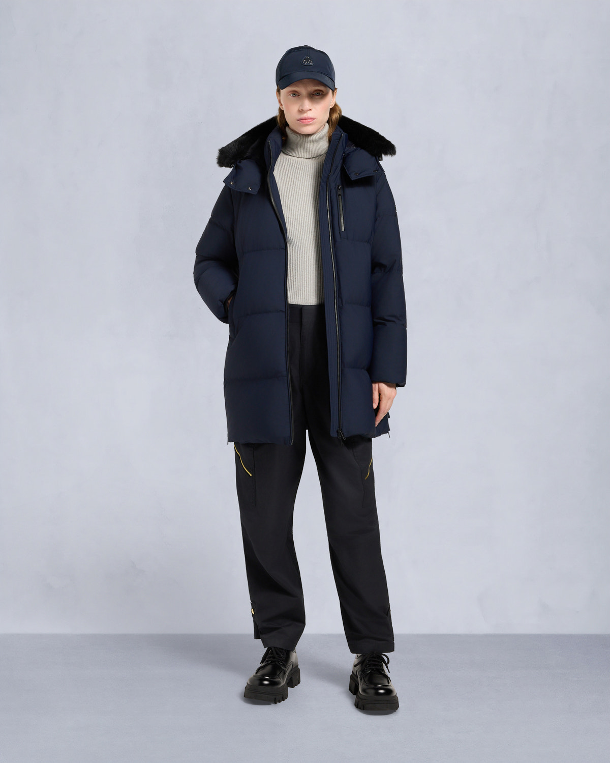 Moose Knuckles - M35LJ205S - Nyluxe Chelia Shearling 3Q - WOMENS - - Front Category
