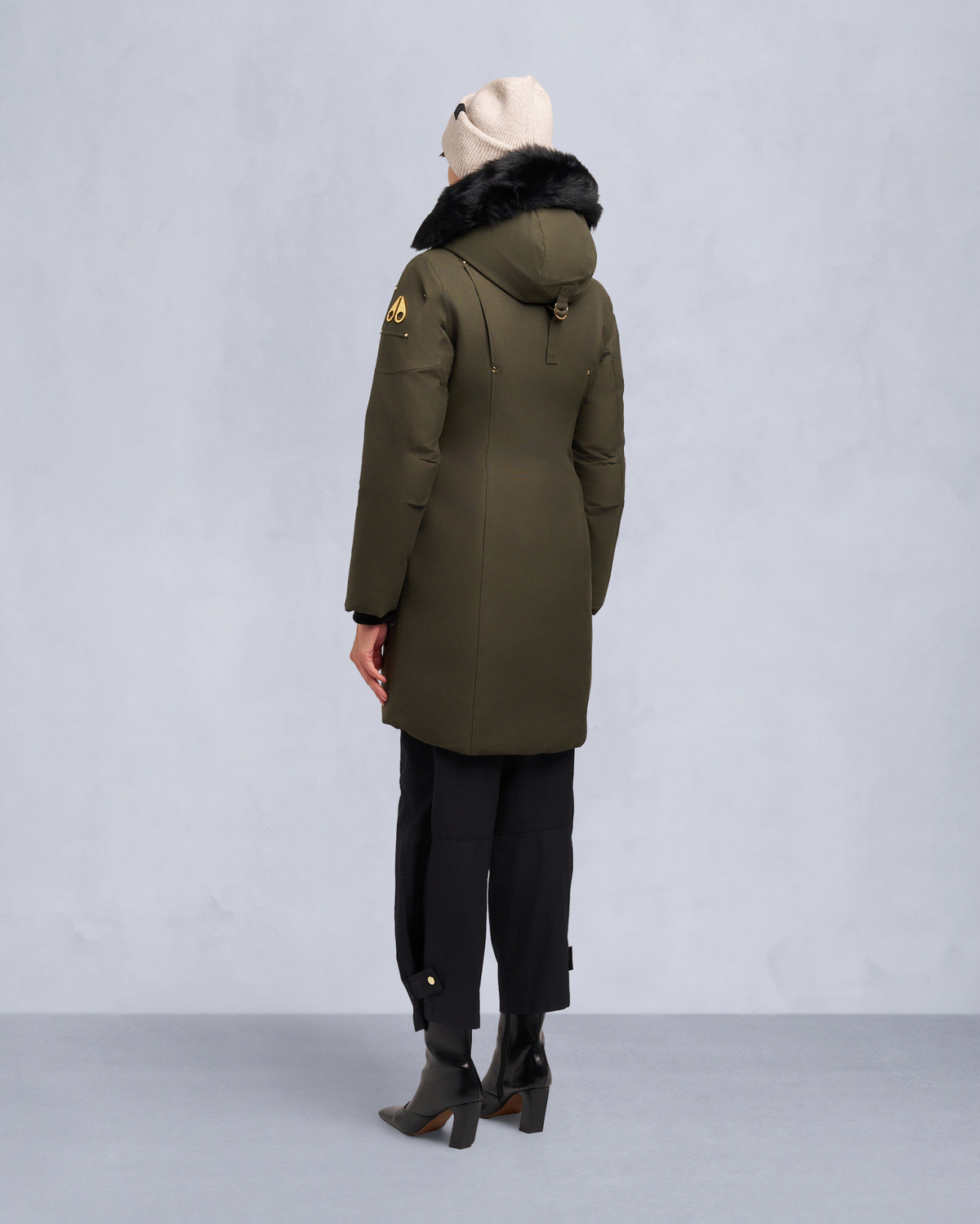 Moose Knuckles - M35LP203GS - Gold Series Original Stirling Shearling Trim Parka - WOMENS - - Back