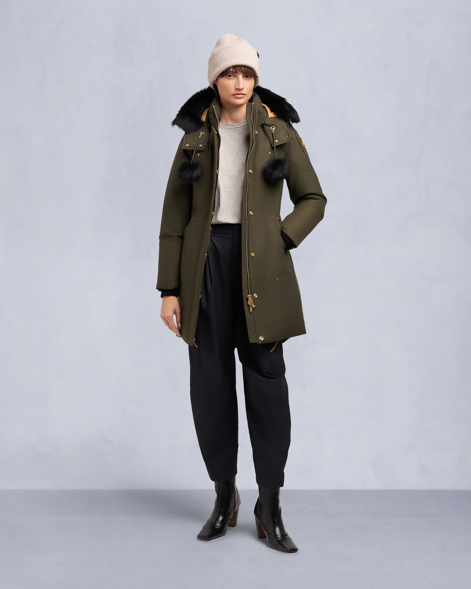 Moose Knuckles - M35LP203GS - Gold Series Original Stirling Shearling Trim Parka - WOMENS - - Front Category