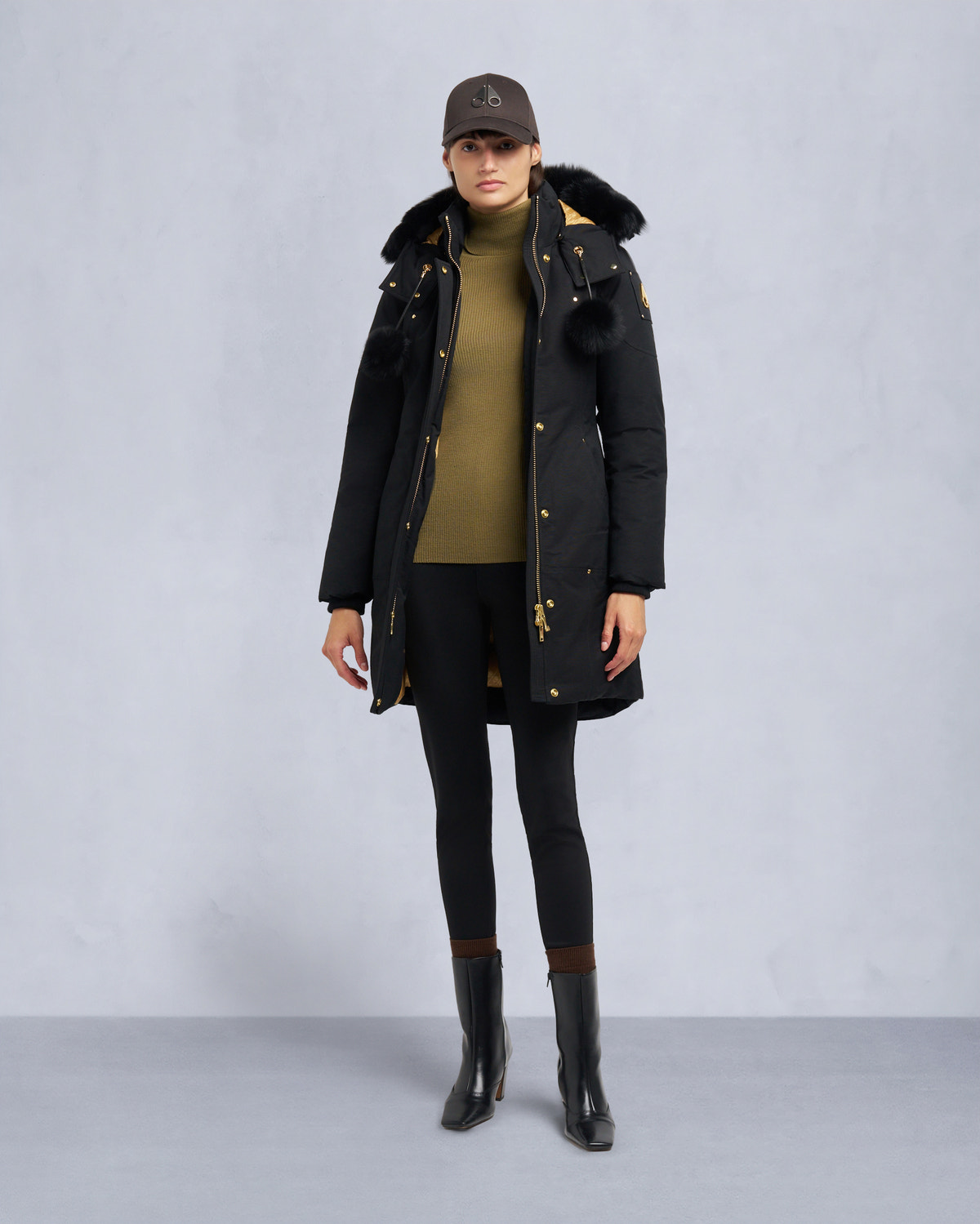 Moose Knuckles - M35LP203GS - Gold Series Stirling Shearling Parka - WOMENS - - Front Category