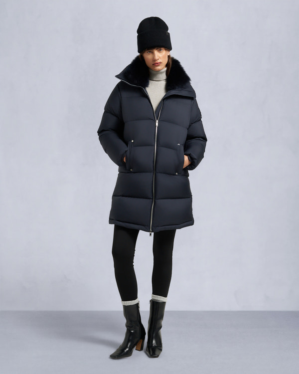 Moose Knuckles - M35LP209S - Belle Dune Long Shearling Trim Puffer - WOMENS - - Front Category