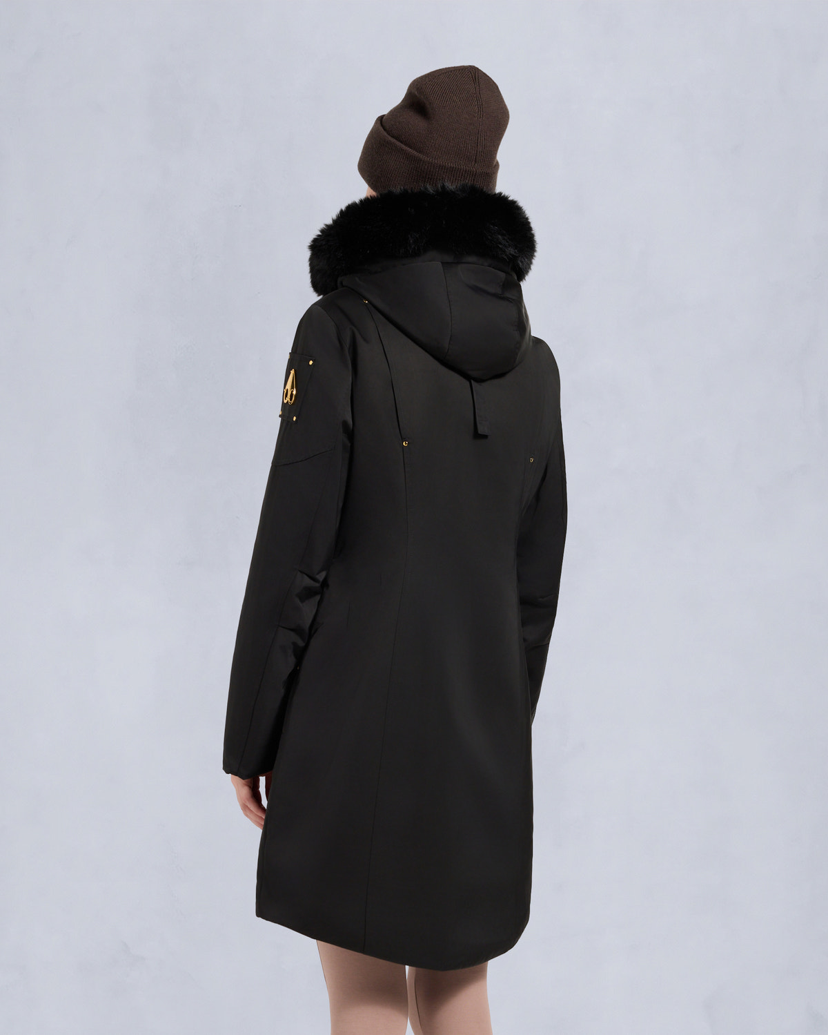 Moose Knuckles - M35LP253G - Gold Series Satin Stirling Parka - WOMENS - - Back