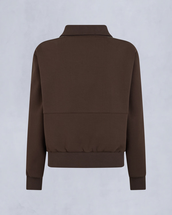 Moose Knuckles - M35LS632 - Mix Media Quarter Zip Sweater - WOMENS - - Detail2