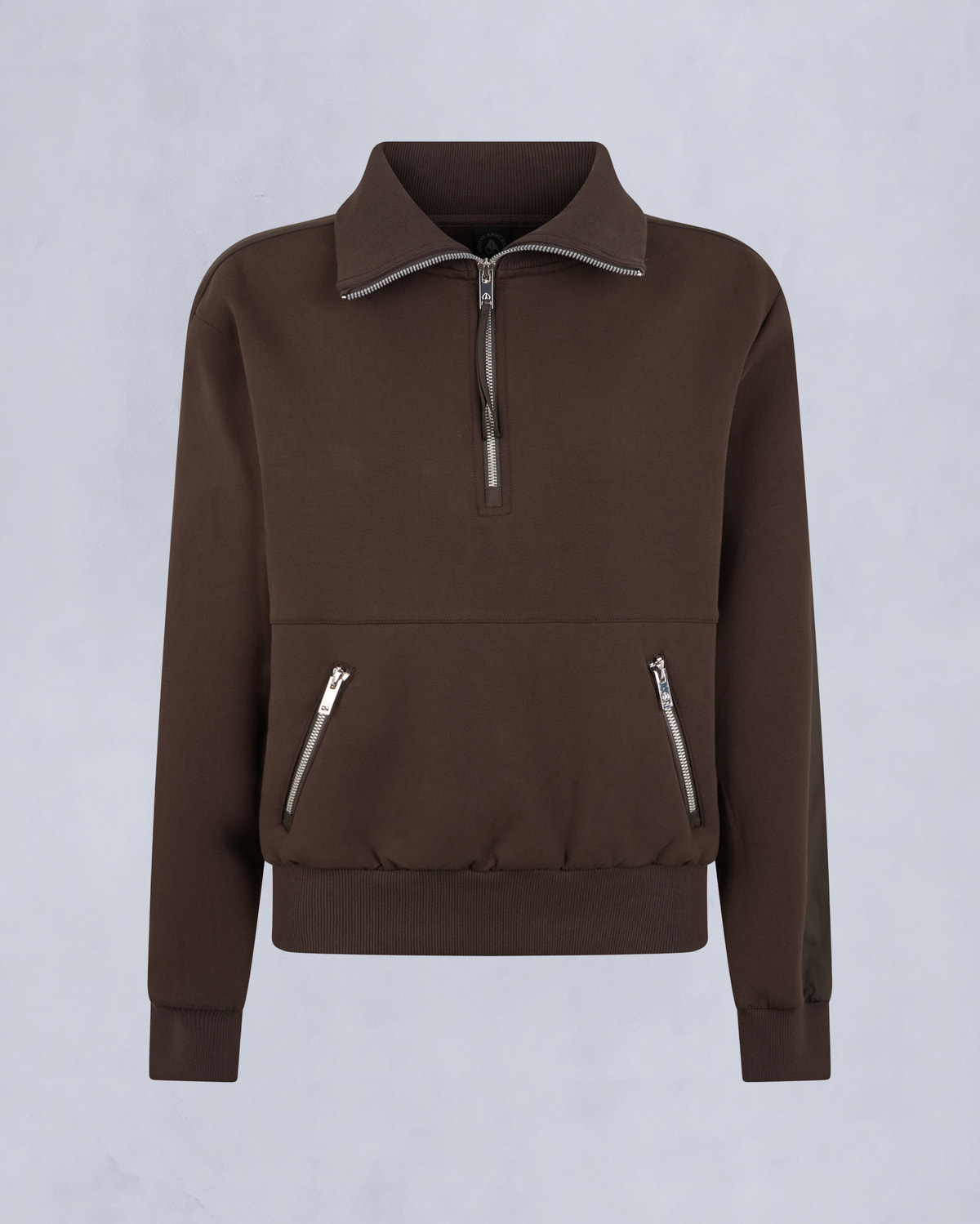 Moose Knuckles - M35LS632 - Mix Media Quarter Zip Sweater - WOMENS - - GM