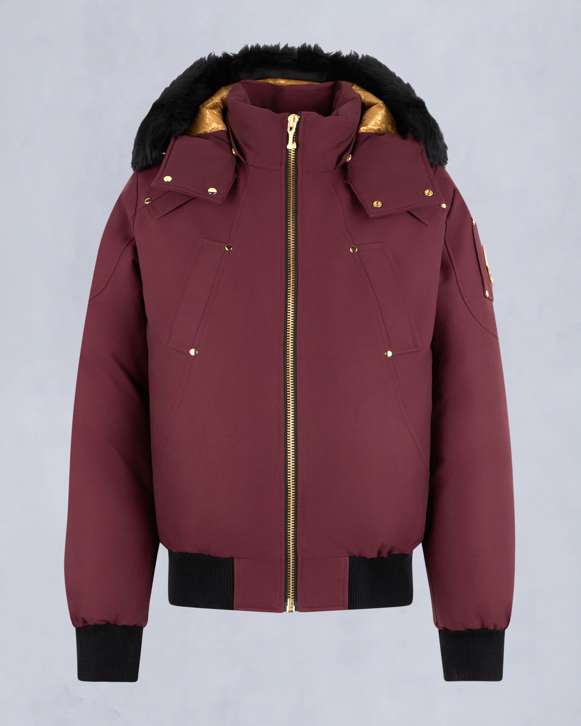 Moose Knuckles - M35MB000GS - GOLD SERIES ORIGINAL SHEARLING TRIM BALLISTIC BOMBER - MENS - - GM