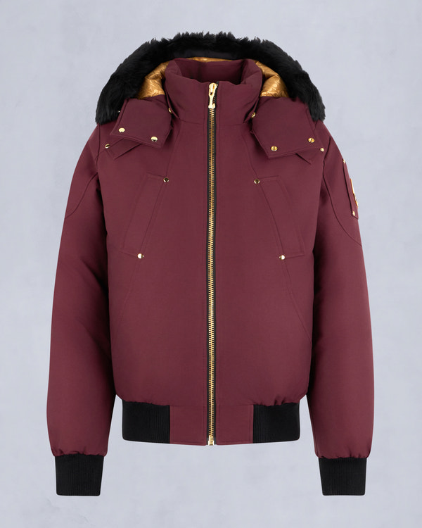 Moose Knuckles - M35MB000GS - GOLD SERIES ORIGINAL SHEARLING TRIM BALLISTIC BOMBER - MENS - - GM