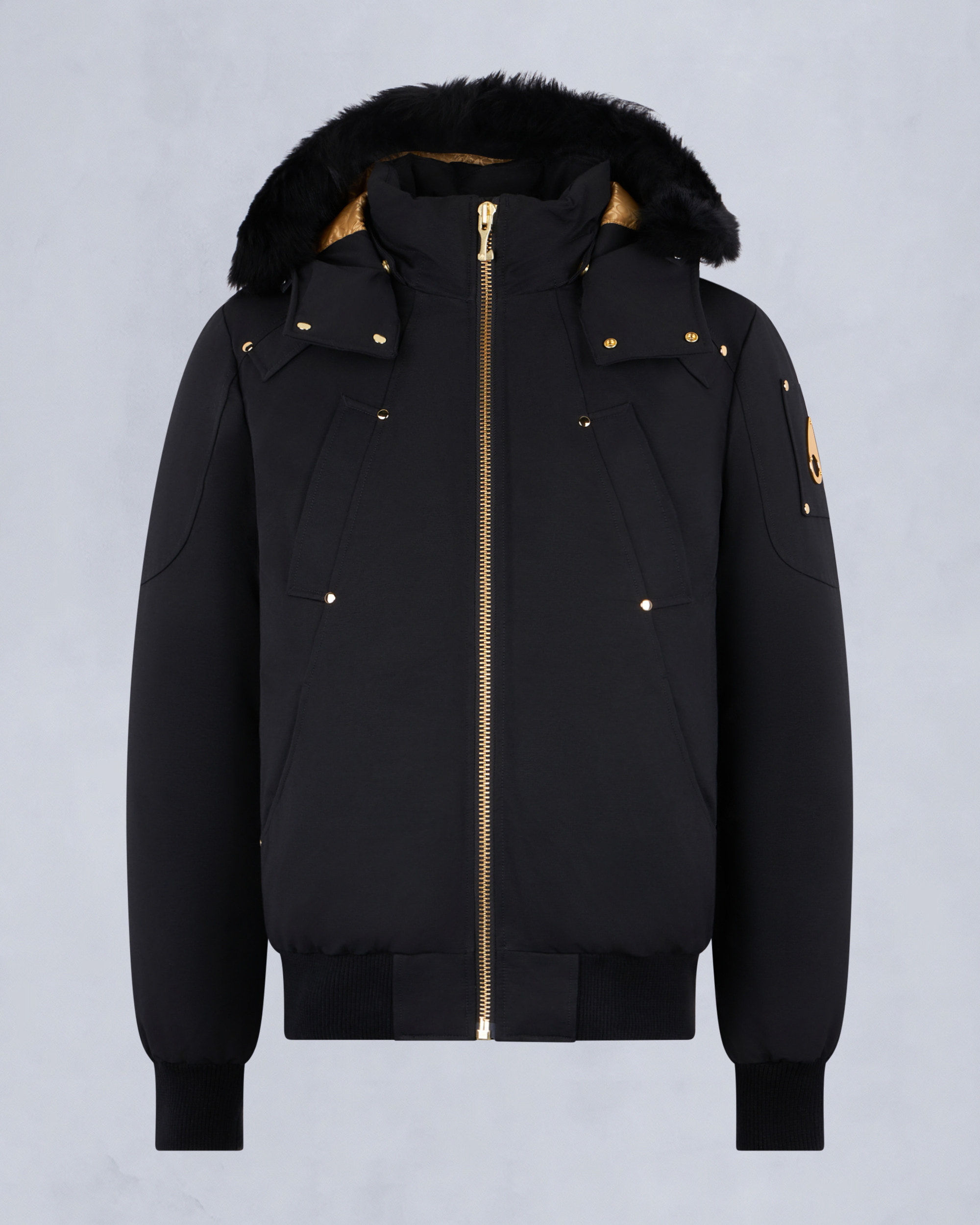 Moose Knuckles - M35MB000GS - GOLD SERIES ORIGINAL SHEARLING TRIM BALLISTIC BOMBER - MENS - - GM