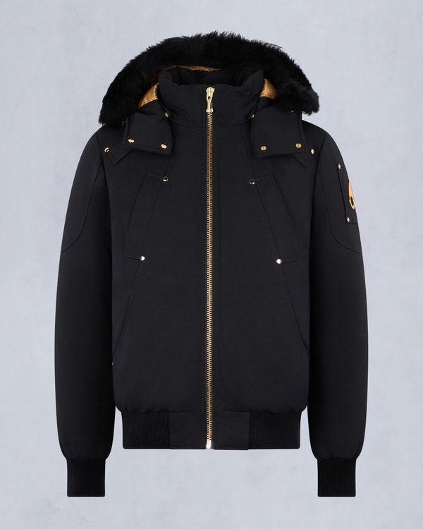 Moose Knuckles - M35MB000GS - GOLD SERIES ORIGINAL SHEARLING TRIM BALLISTIC BOMBER - MENS - - GM