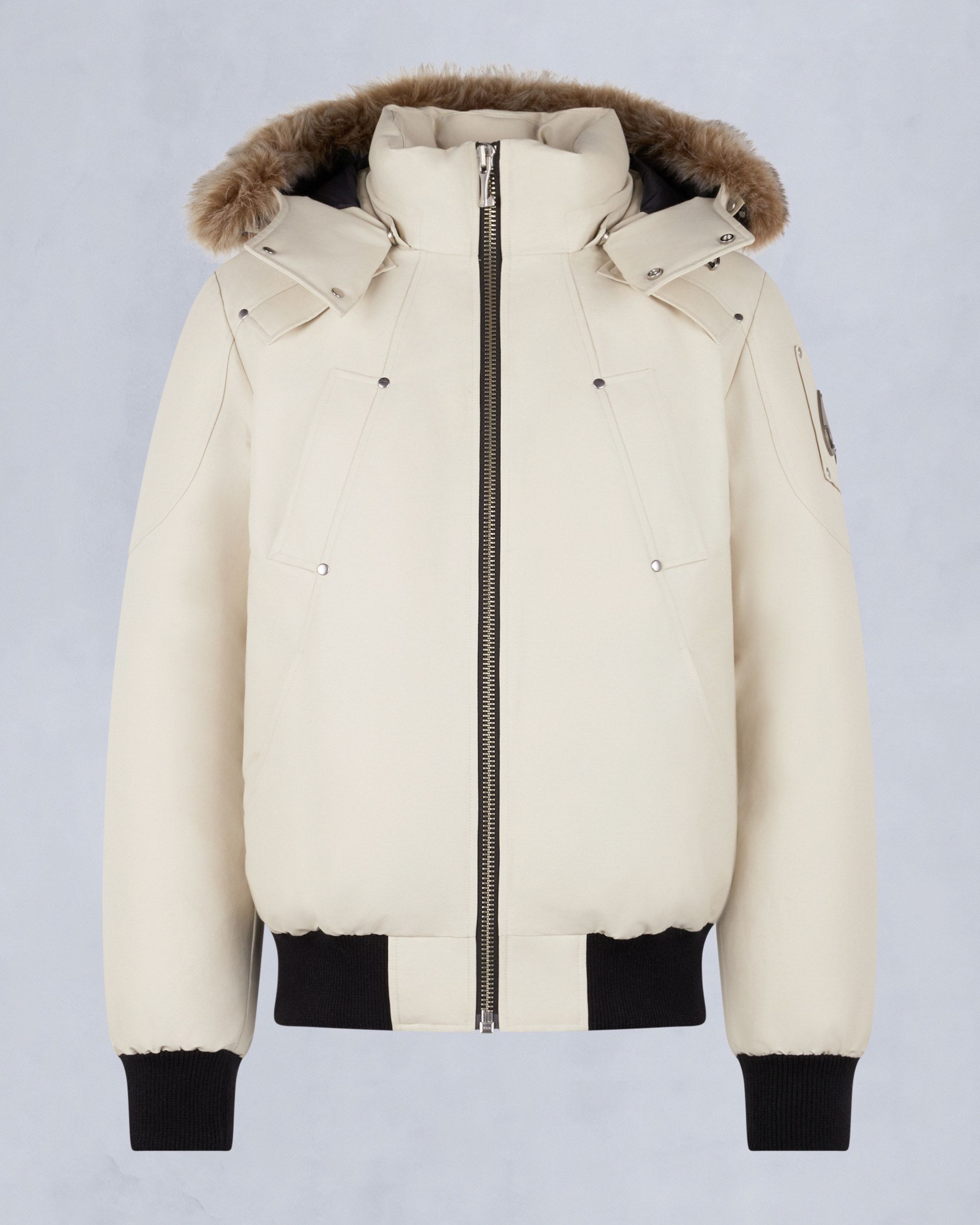 Moose Knuckles - M35MB000S - ORIGINAL BALLISTIC SHEARLING TRIM BOMBER JACKET - MENS - - GM