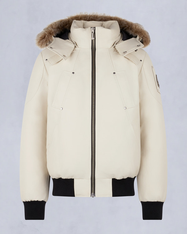 Moose Knuckles - M35MB000S - ORIGINAL BALLISTIC SHEARLING TRIM BOMBER JACKET - MENS - - GM