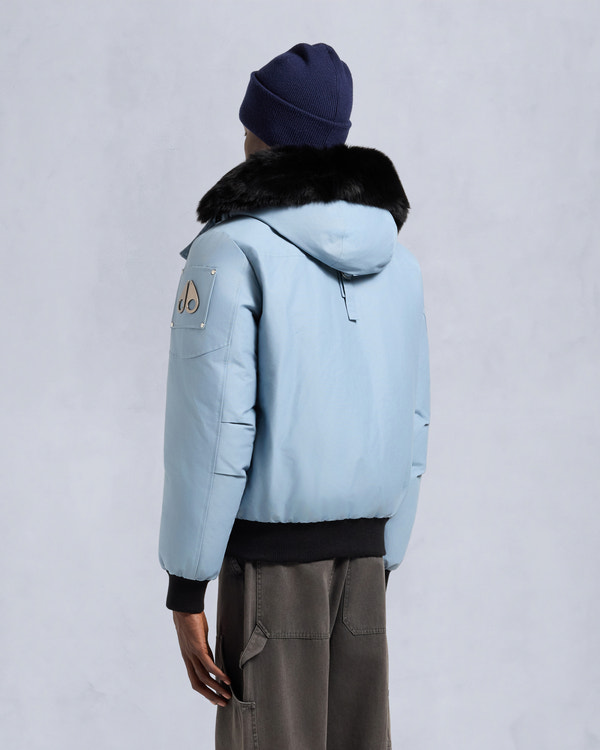 Moose Knuckles - M35MB000S - ORIGINAL BALLISTIC SHEARLING TRIM BOMBER JACKET - MENS - - Back