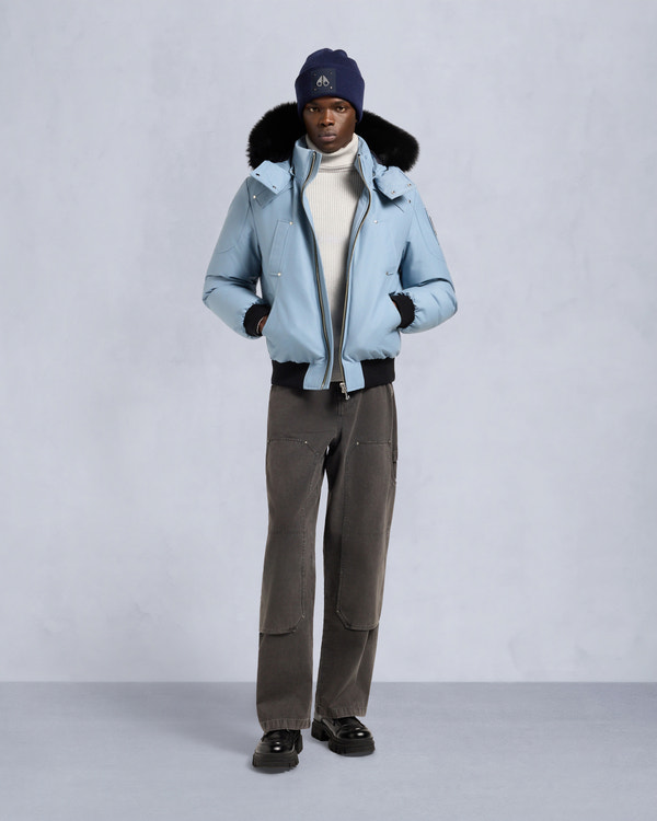 Moose Knuckles - M35MB000S - ORIGINAL BALLISTIC SHEARLING TRIM BOMBER JACKET - MENS - - Front Category