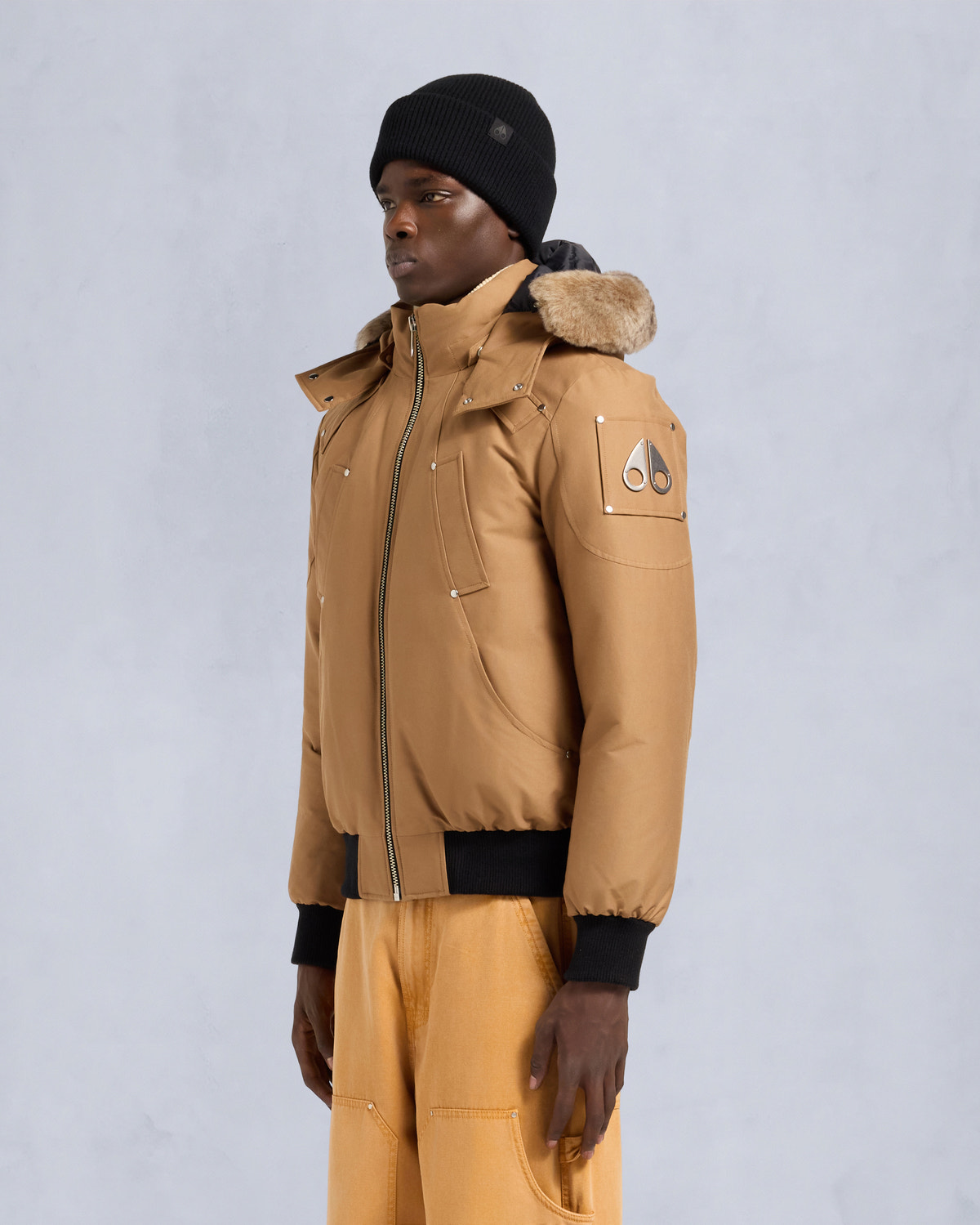 Moose Knuckles - M35MB000S - Original Ballistic Neoshear Bomber Jacket - MENS - - Front