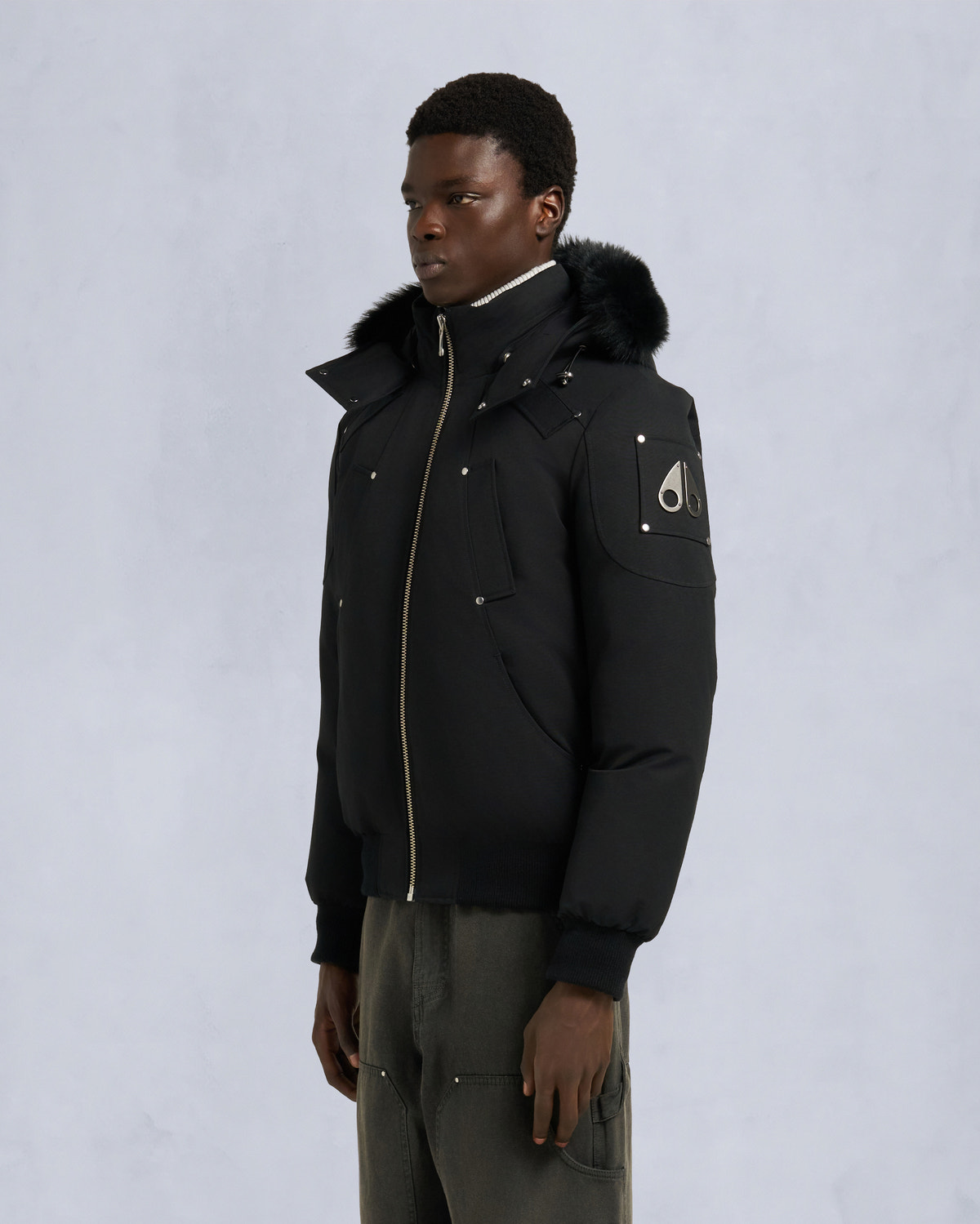 Moose Knuckles - M35MB000S - Original Ballistic Neoshear Bomber Jacket - MENS - - Front
