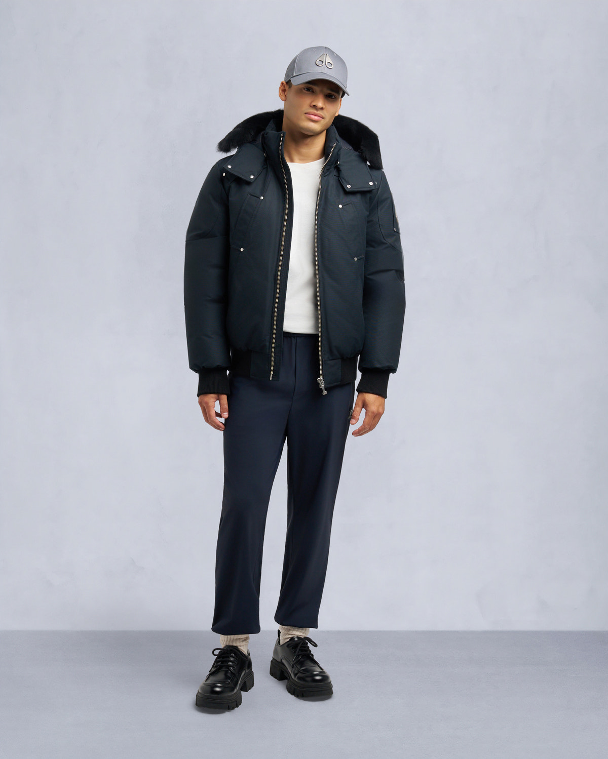 Moose Knuckles - M35MB000S - Original Ballistic Neoshear Bomber Jacket - MENS - - Front Category