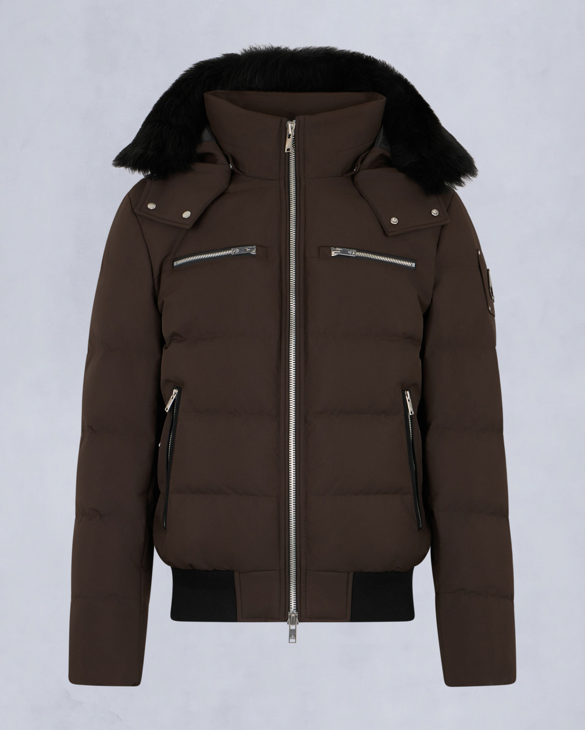 Moose Knuckles - M35MB005S - Cloud Shearling Trim Bomber Jacket - MENS - - GM