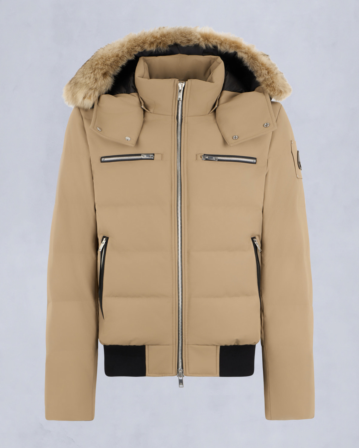 Moose Knuckles - M35MB005S - Cloud Shearling Trim Bomber Jacket - MENS - - GM
