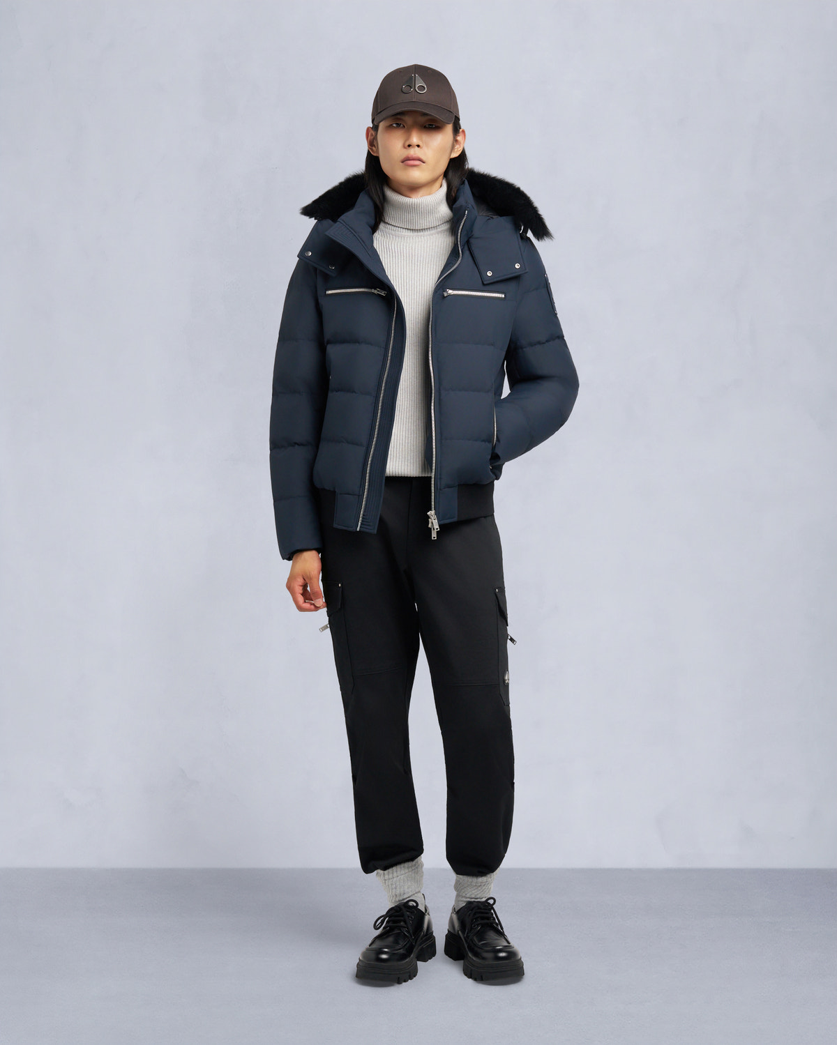 Moose Knuckles - M35MB005S - Cloud Shearling Bomber Jacket - MENS - - Front Category