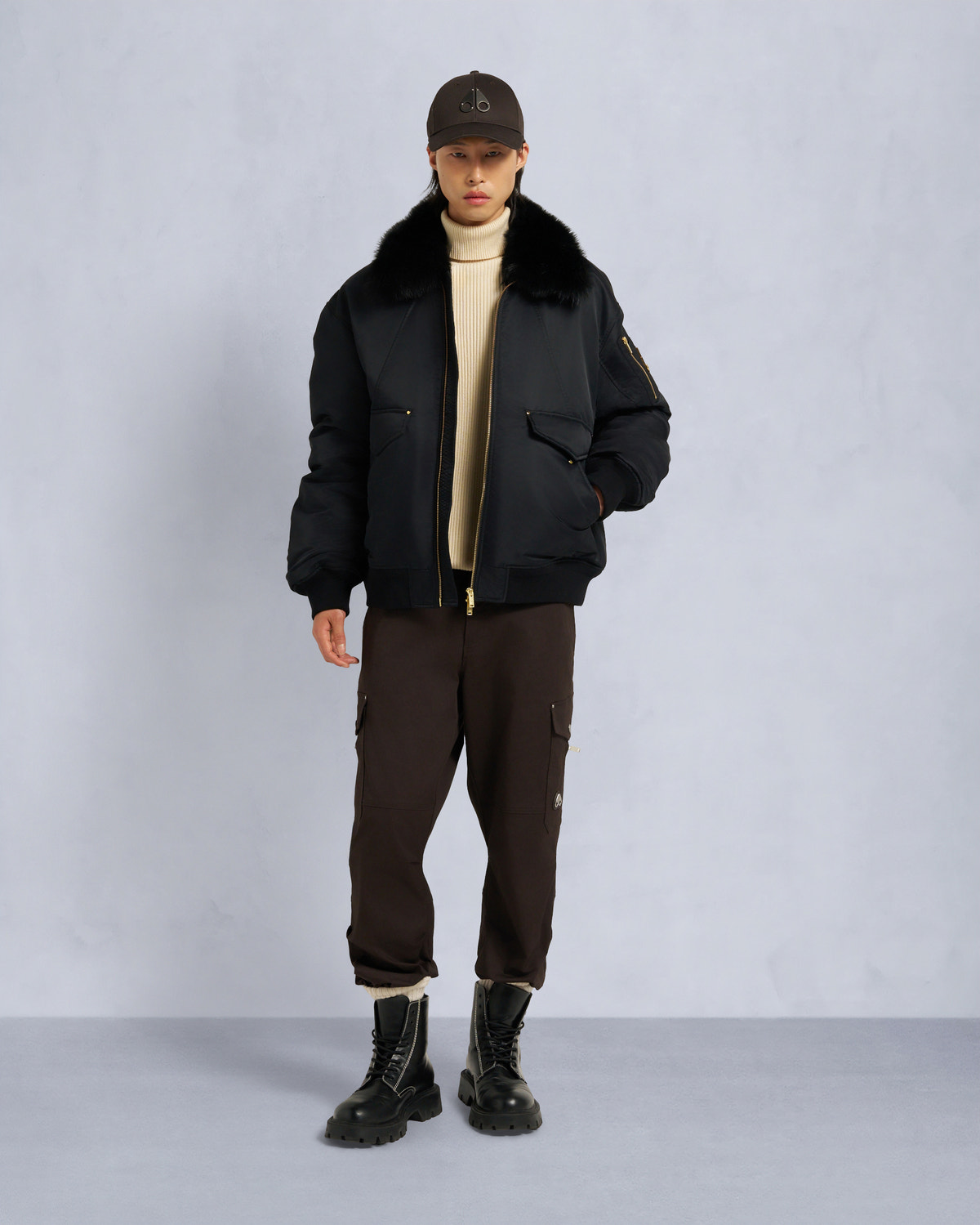 Moose Knuckles - M35MB010GS - Gold Series Ludo Bomber Jacket - MENS - - Front Category