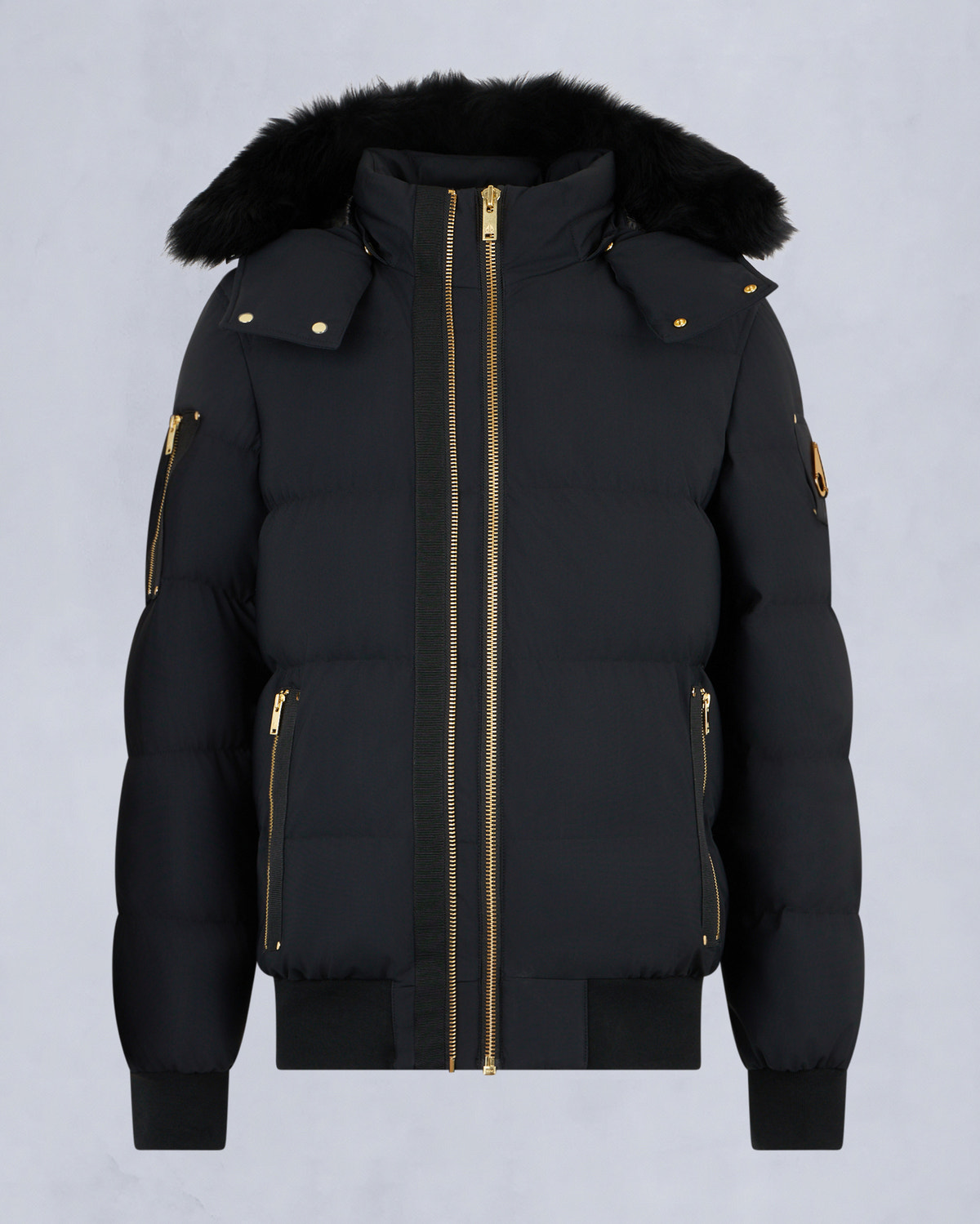 Moose Knuckles - M35MB021GS - Gold Series Stagg Shearling Bomber Jacket - MENS - - GM