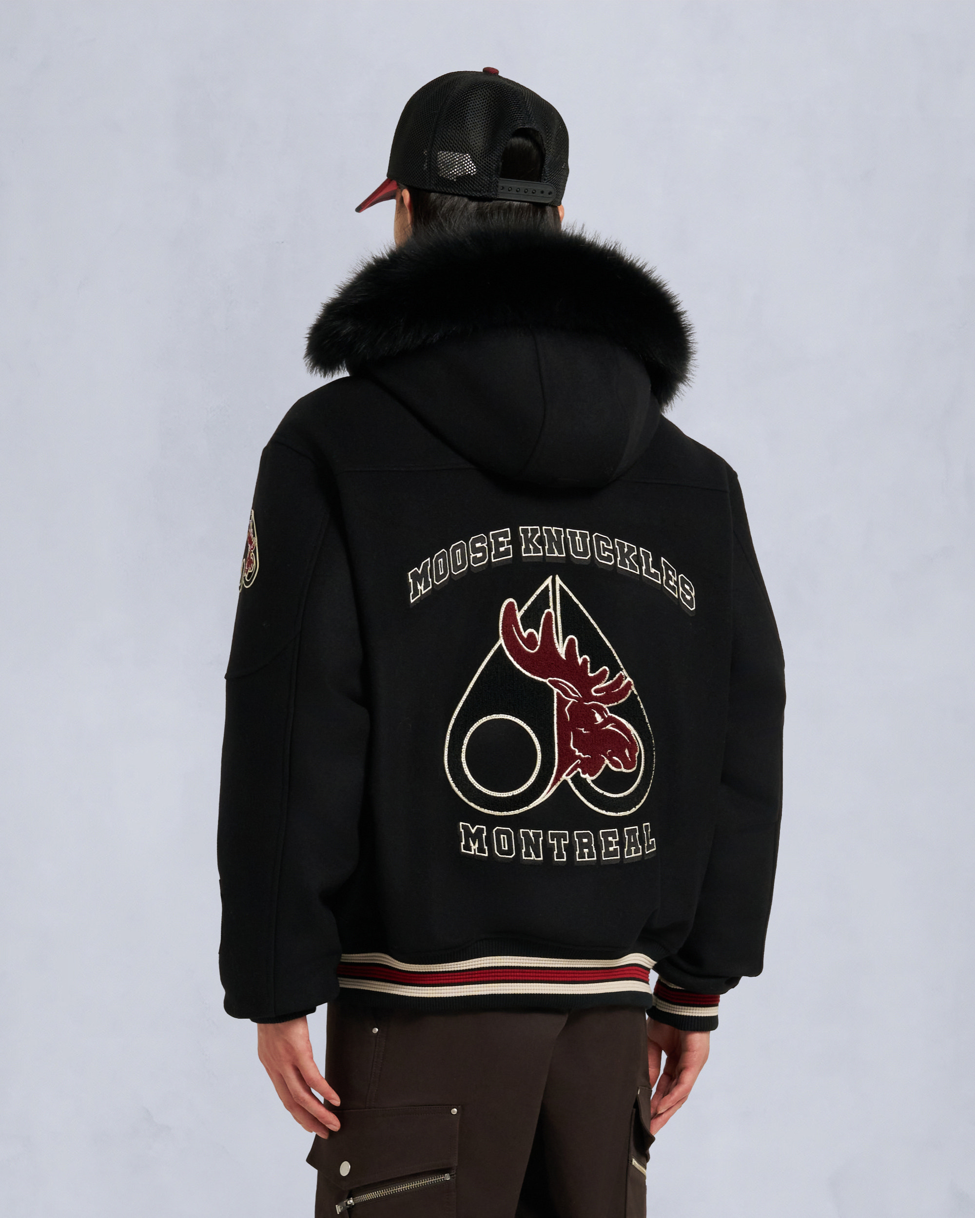 Moose Knuckles - M35MB030NM - NHL x Moose Knuckles Team Bomber Jacket - MENS - - Back