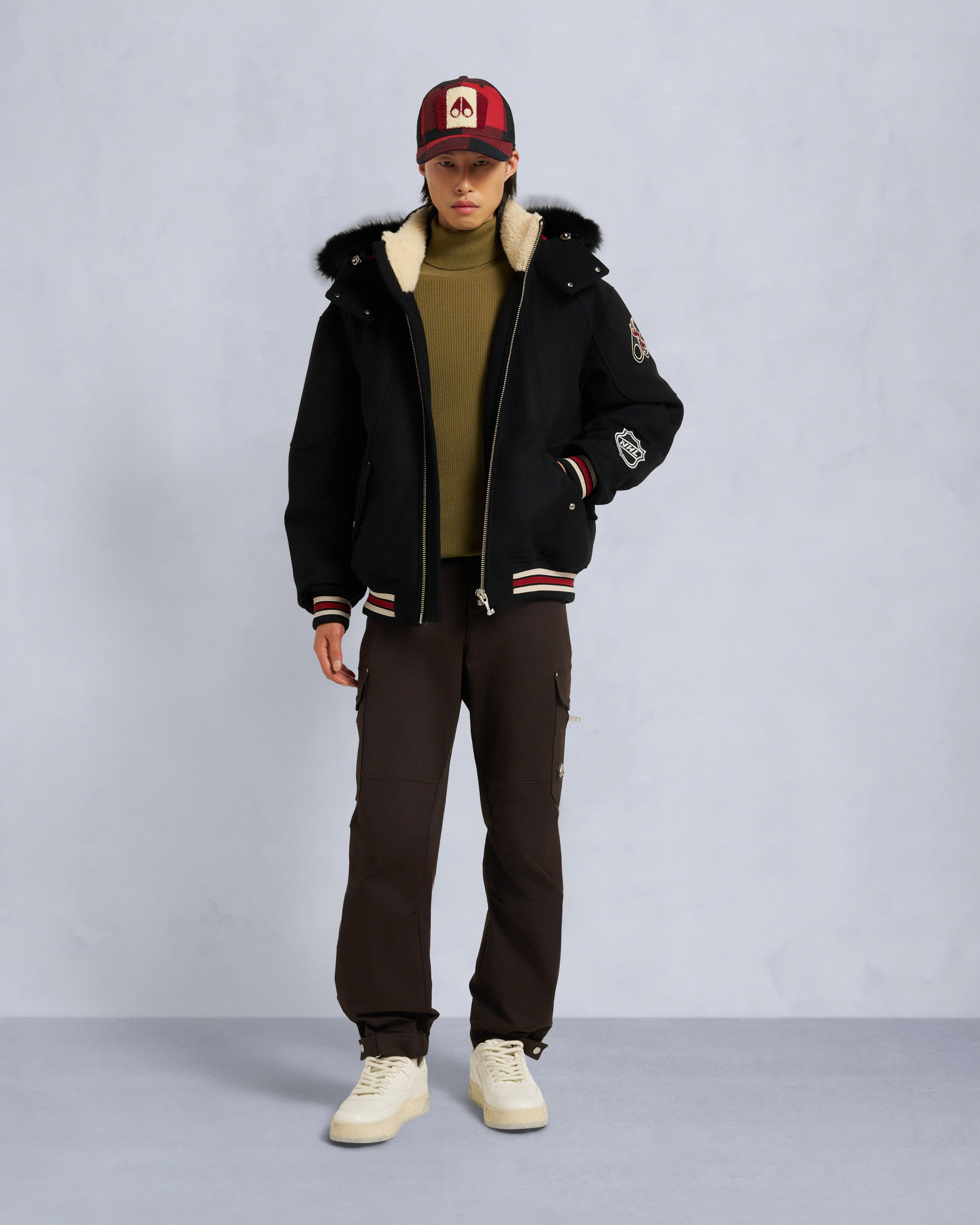 Moose Knuckles - M35MB030NM - NHL x Moose Knuckles Team Bomber Jacket - MENS - - Front Category