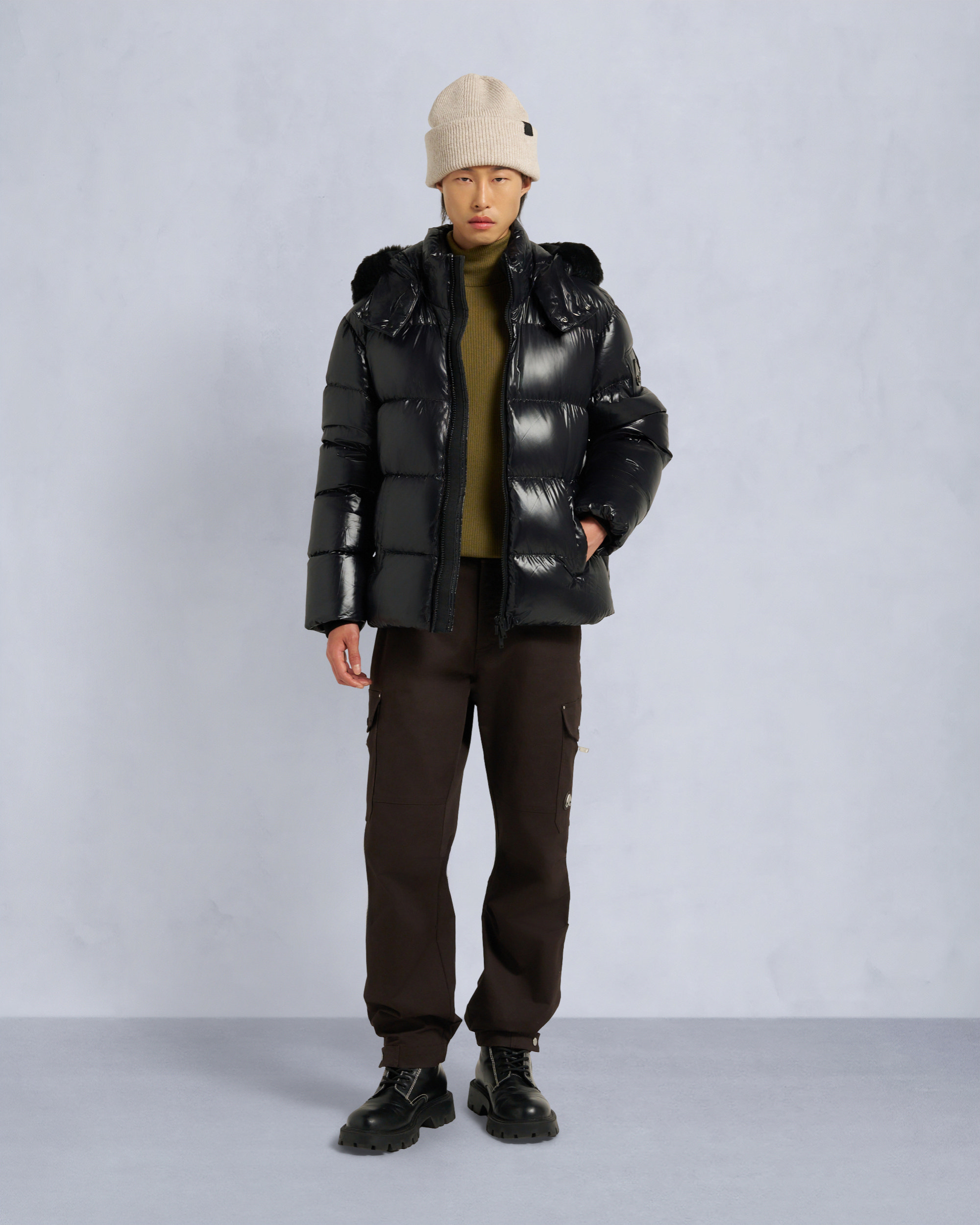 Moose Knuckles - M35MJ144S - Kings Puffer Shearling Trim Jacket - MENS - - Front Category