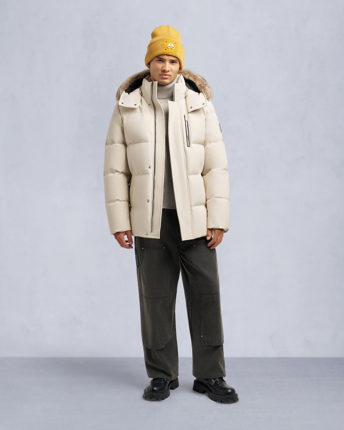 Moose Knuckles - M35MJ178S - Cloud 3Q Shearling Trim Jacket - MENS - - Front Category