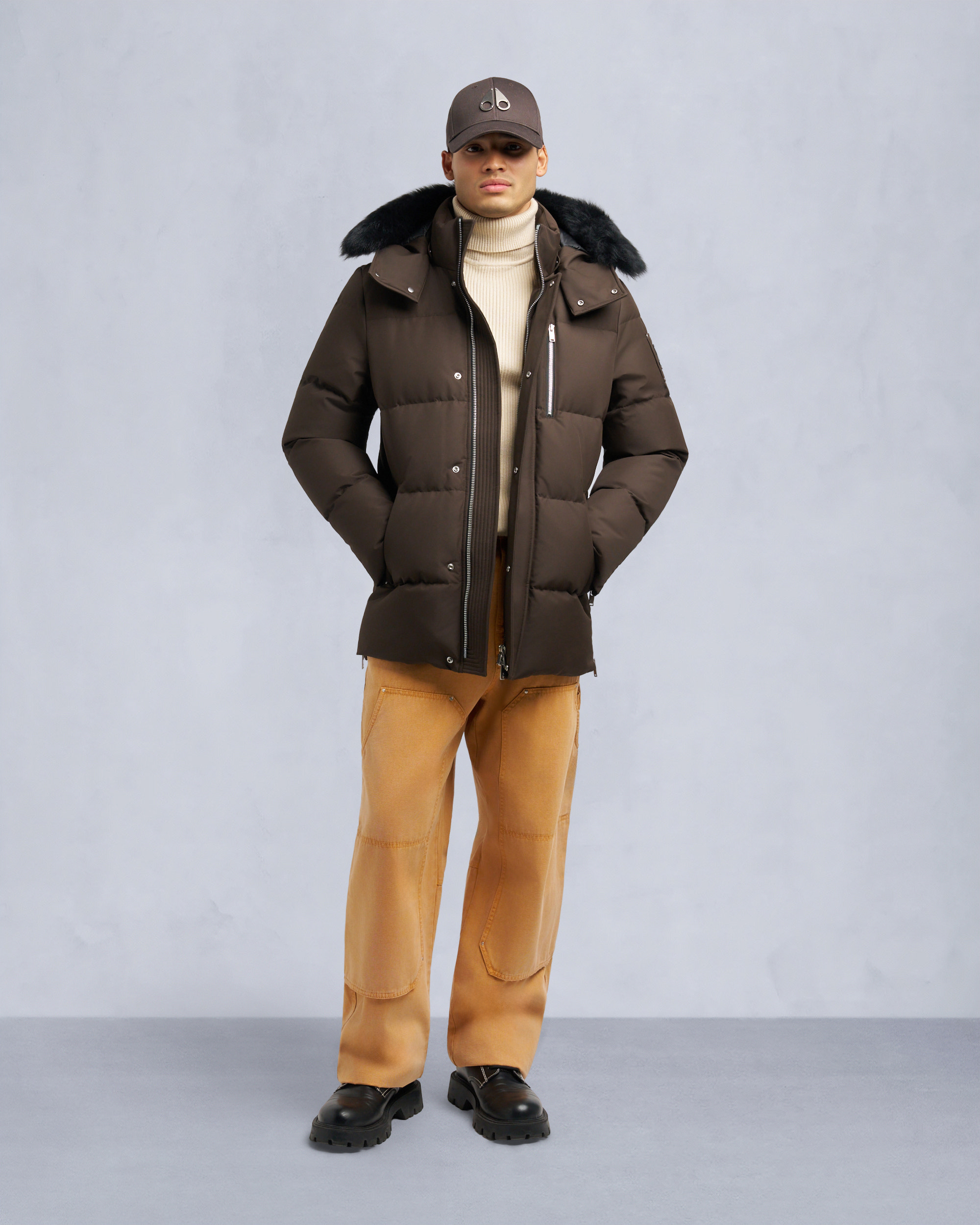 Moose Knuckles - M35MJ178S - CLOUD SHEARLING TRIM 3Q JACKET - MENS - - Front Category