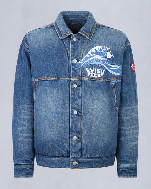 Moose Knuckles - M35MJ215EV - Evisu x Moose Denim Jacket - MENS - - GM
