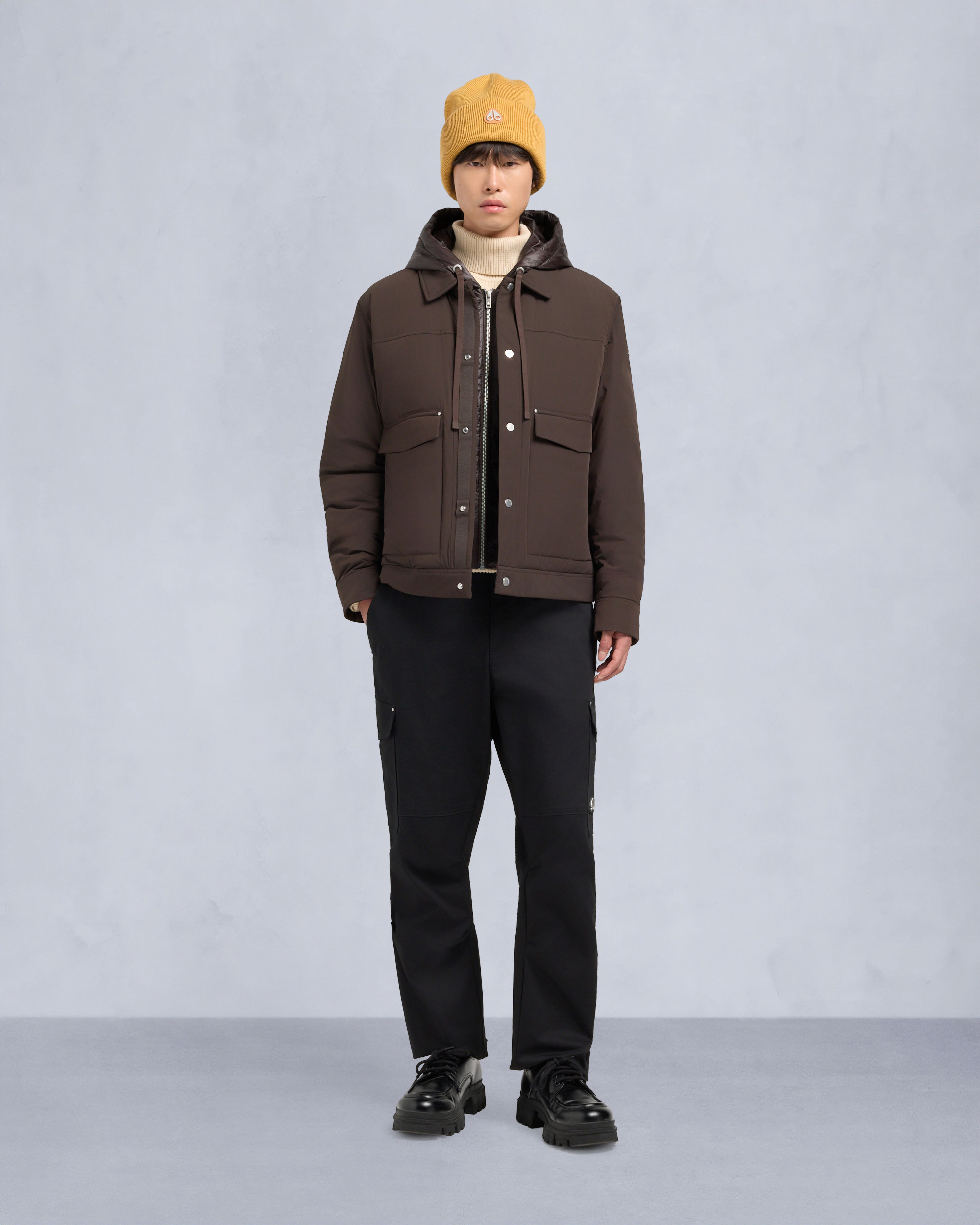 Moose Knuckles - M35MJ216 - Brixton Trucker Jacket - MENS - - Front Category