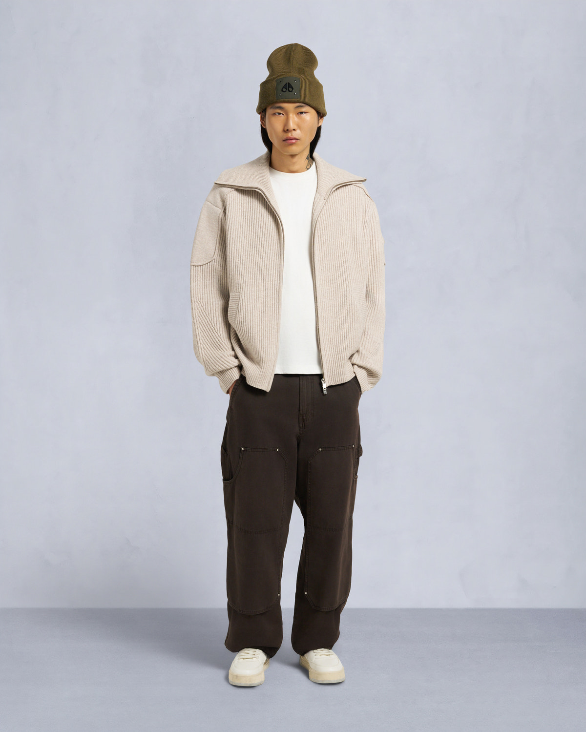 Moose Knuckles - M35MK665 - Colson Full-Zip Sweater - MENS - - Front Category