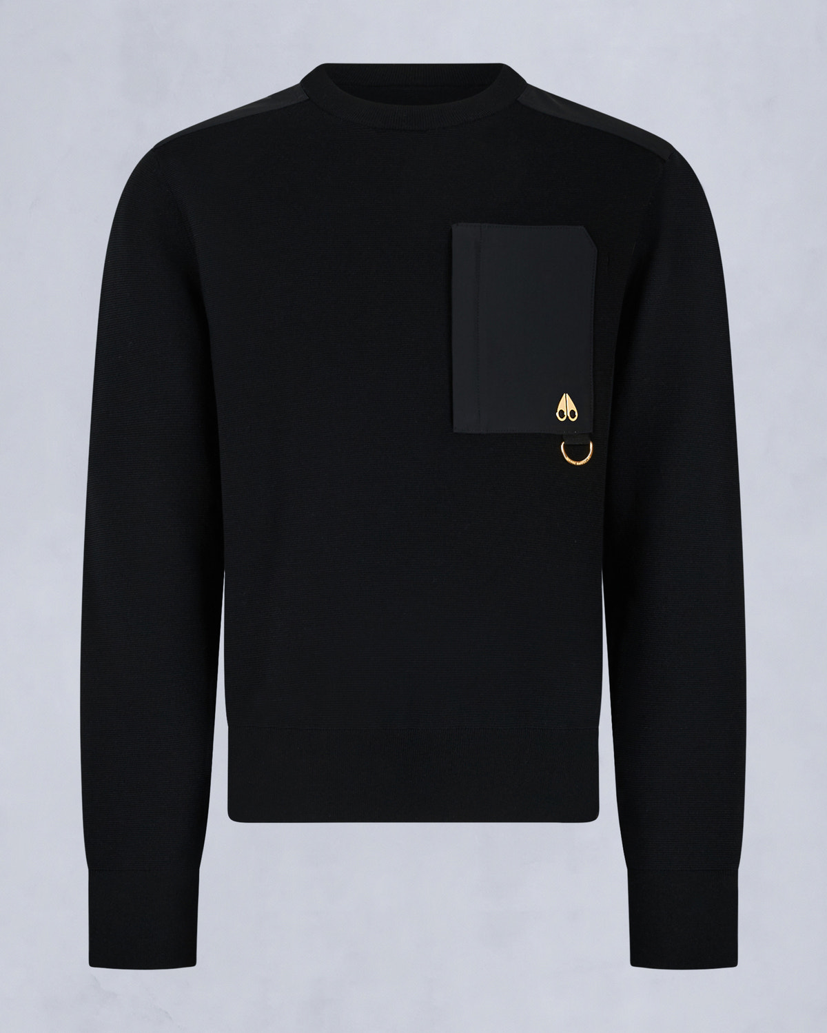 Moose Knuckles - M35MK667G - Gold Series Elowan Crewneck Sweater - MENS - - GM