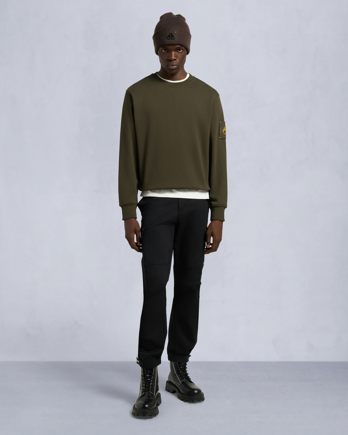 Moose Knuckles - M35MS673G - Gold Series Snyder Sweater - MENS - - Front Category