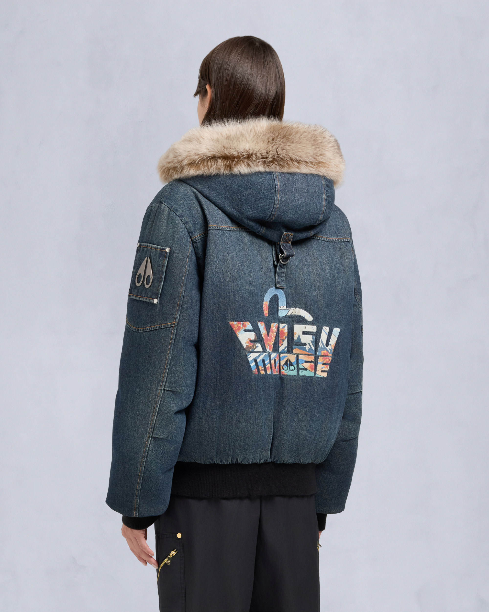Moose Knuckles - M35MV450EV - Evisu x Moose Denim Everest Puffer Vest - MENS - - Back