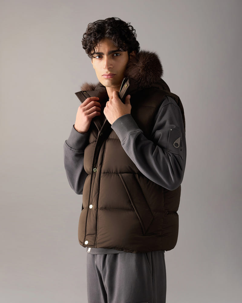 Moose Knuckles - M36MV471GF - Gold Series Northbound Fox Fur & Down Vest - MENS - - Front Category