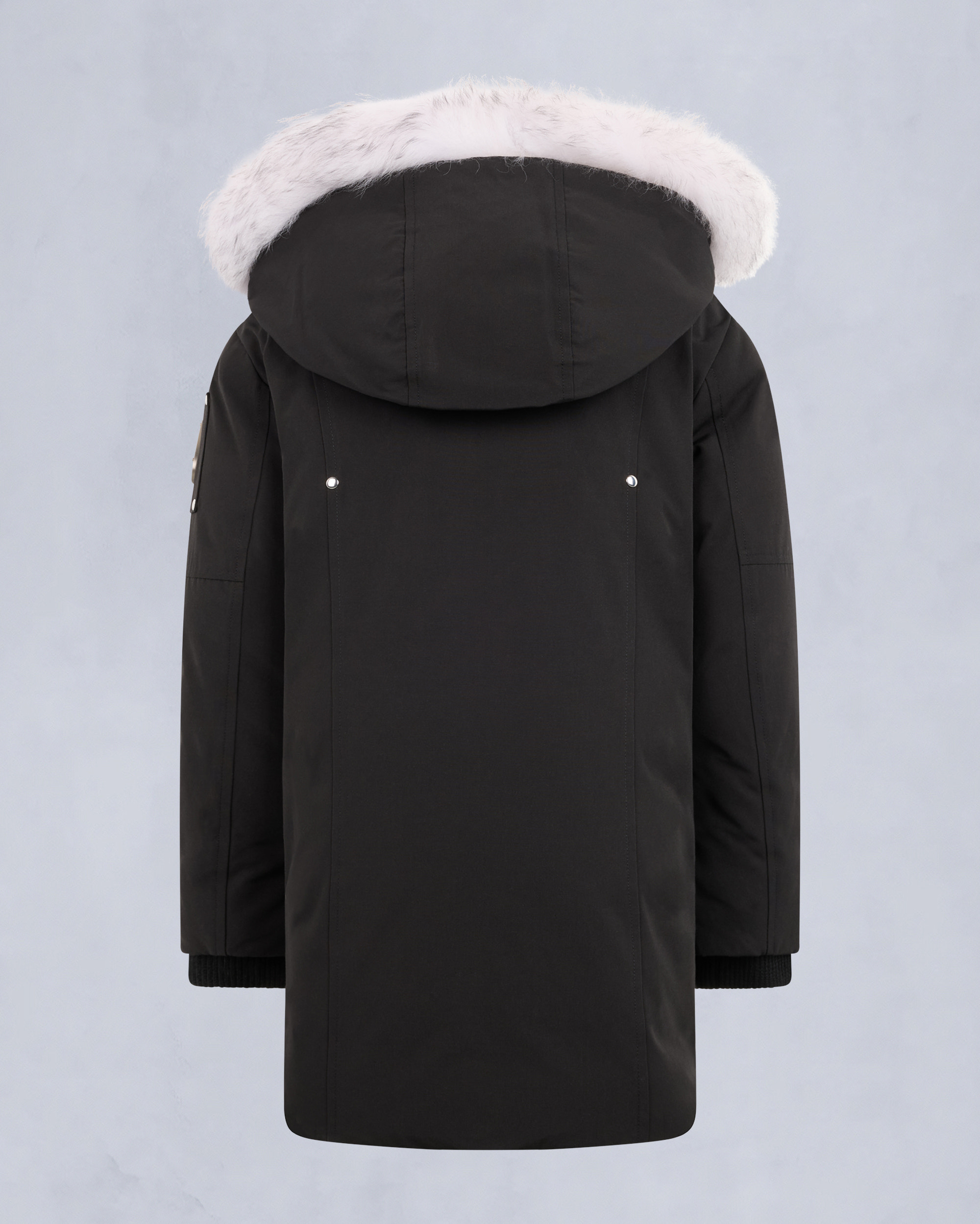 Moose Knuckles - M39UP231S - Kids Unisex Original Shearling Trim Parka - KIDS - Black / Natural Shearling - Detail2