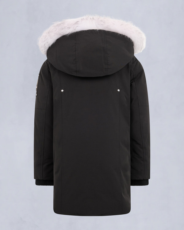 Moose Knuckles - M39UP231S - Kids Unisex Original Shearling Trim Parka - KIDS - Black / Natural Shearling - Detail2