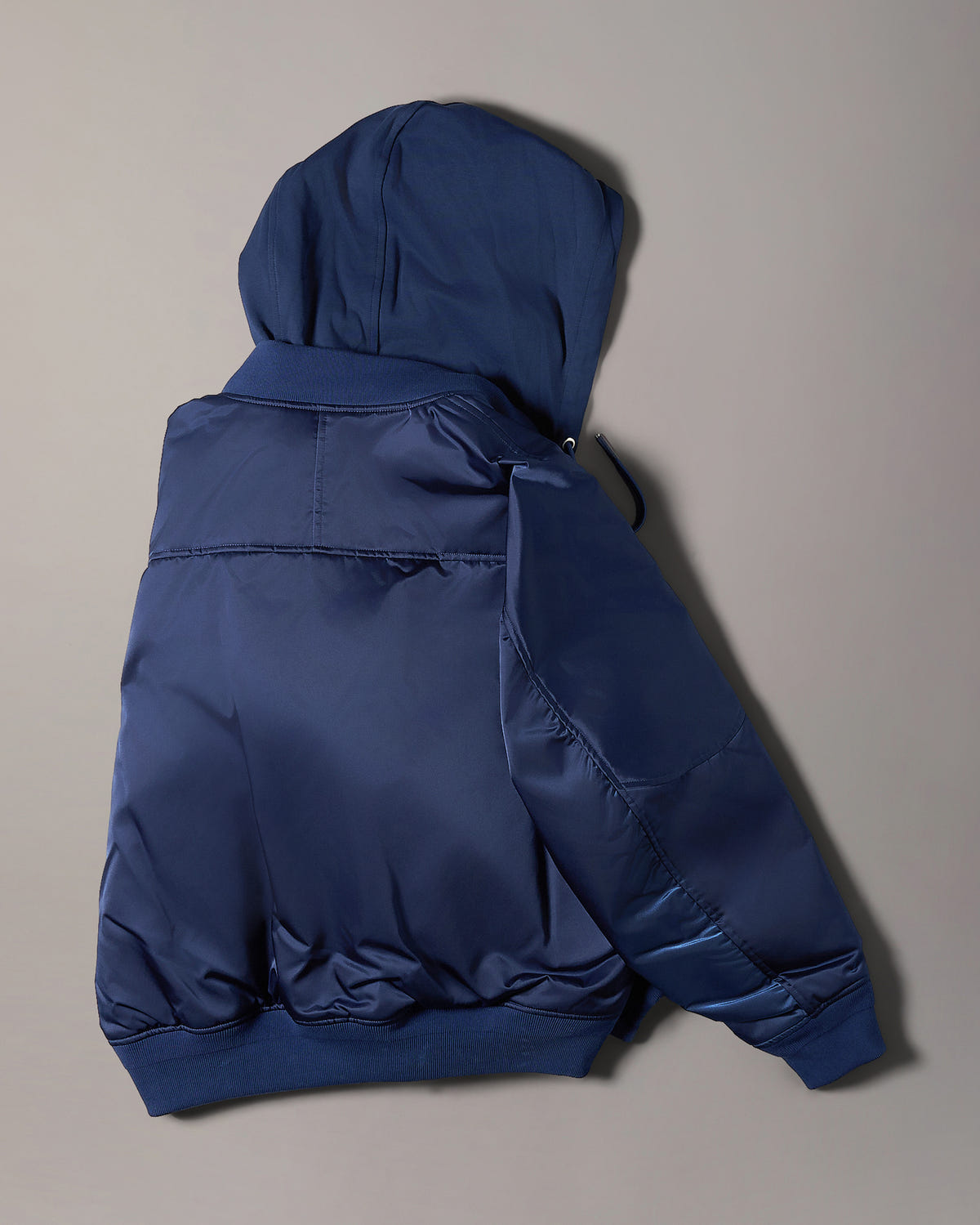 GEORGIE SATIN BOMBER JACKET-NIGHTFALL
