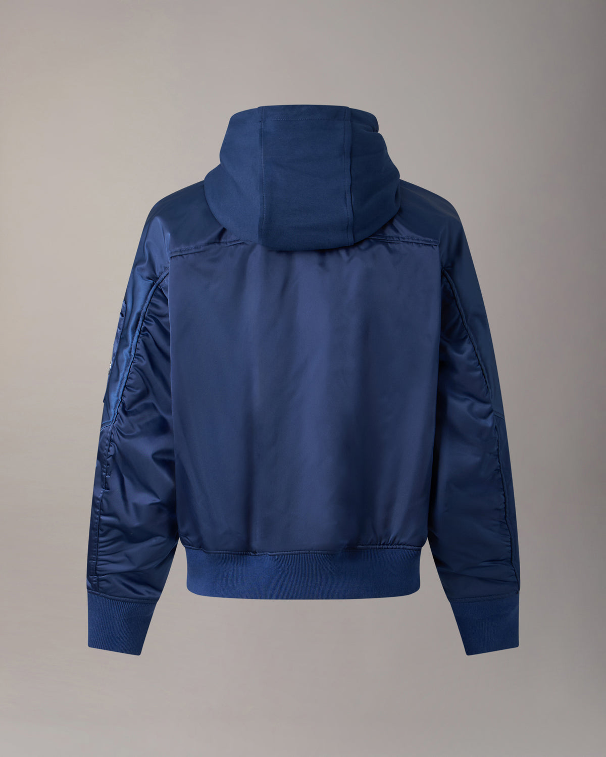 BLOUSON BOMBER EN SATIN GEORGIE-BLEU NUIT