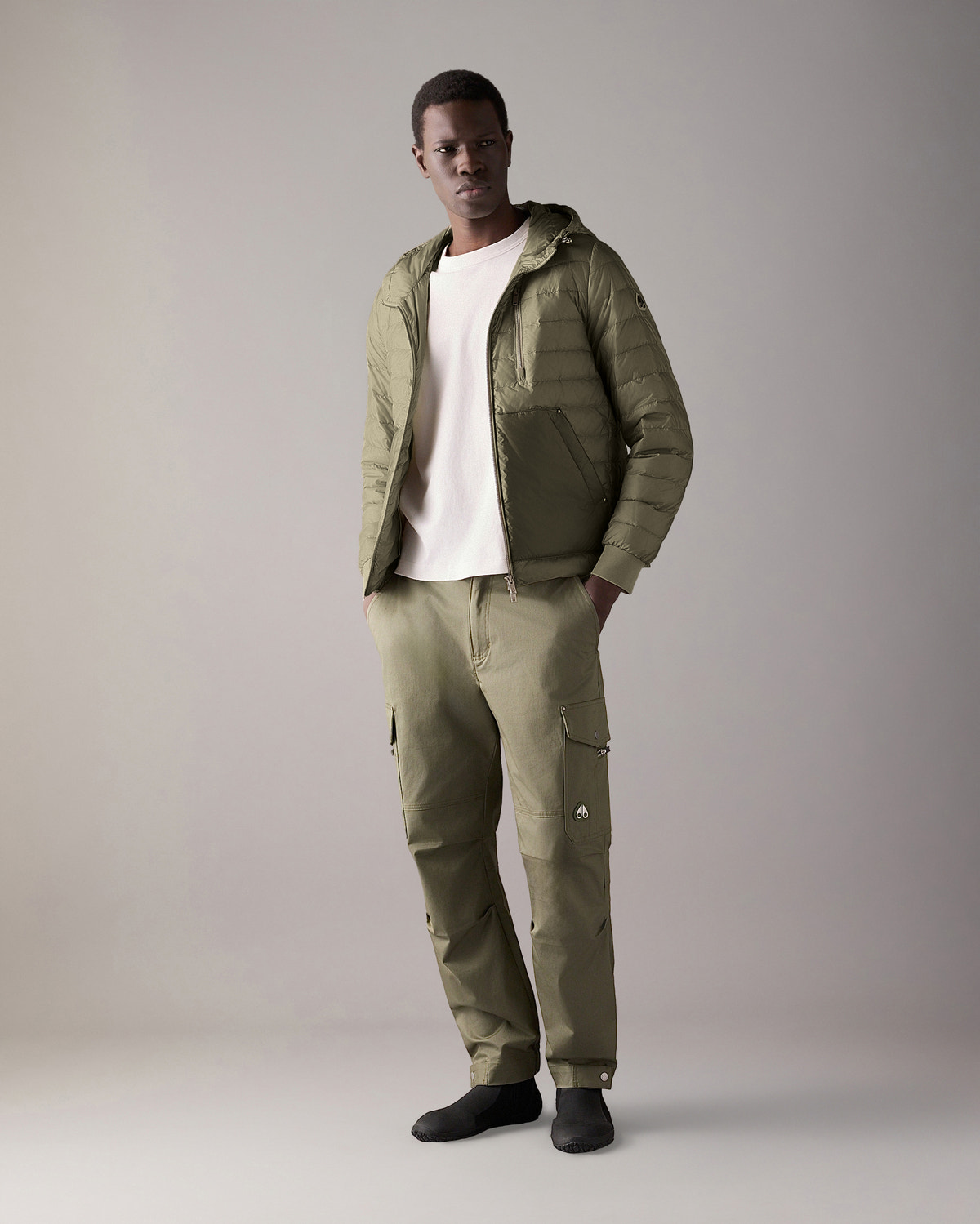 CLOUD WALKER AIR DOWN HOODIE-ARTICHOKE