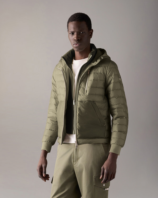 CLOUD WALKER AIR DOWN HOODIE-ARTICHOKE